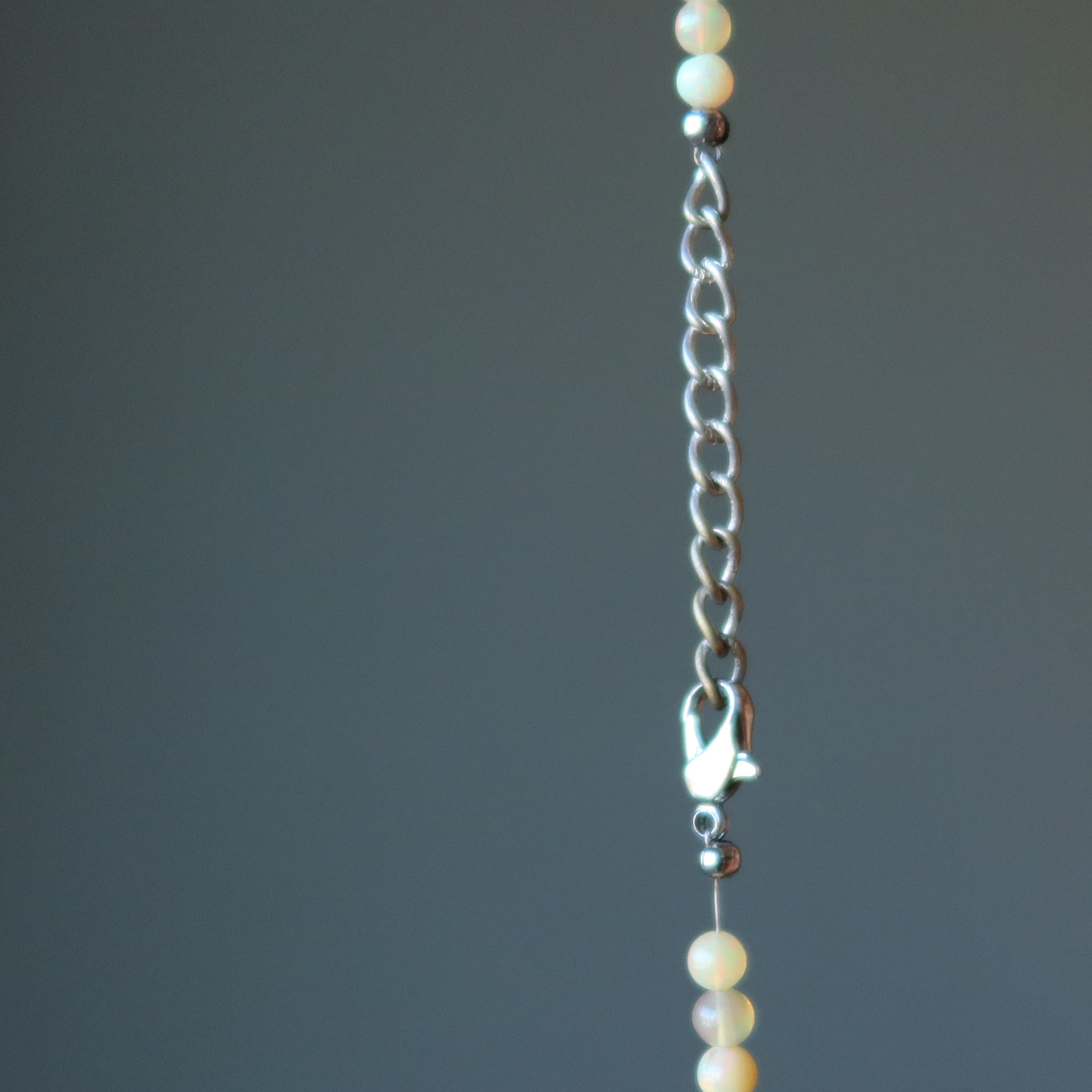 Opal Halskette Mawu Sonne Gelb Äthiopische Feuer Edelsteine