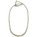 Opal Necklace White Rainbow Ethiopian Fire Gem