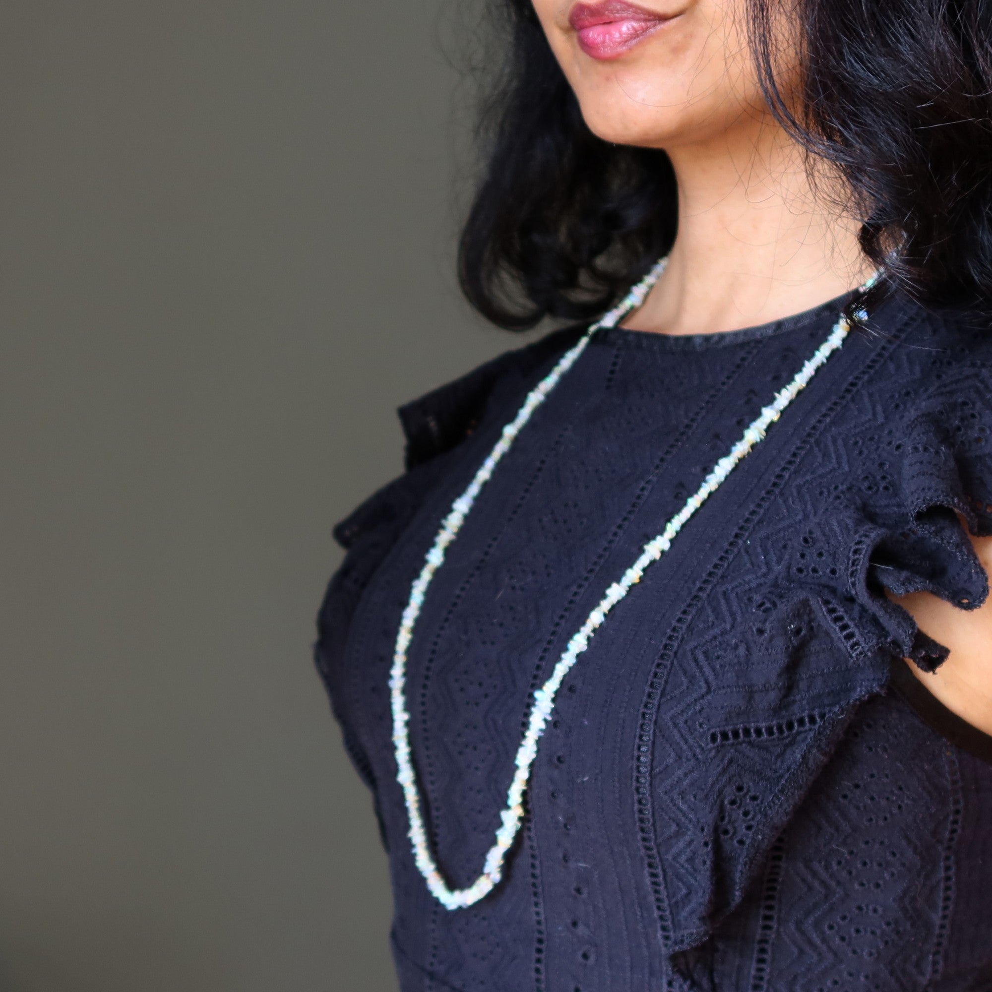 Collier d'opale cristal éthiopien puissance d'Afrique