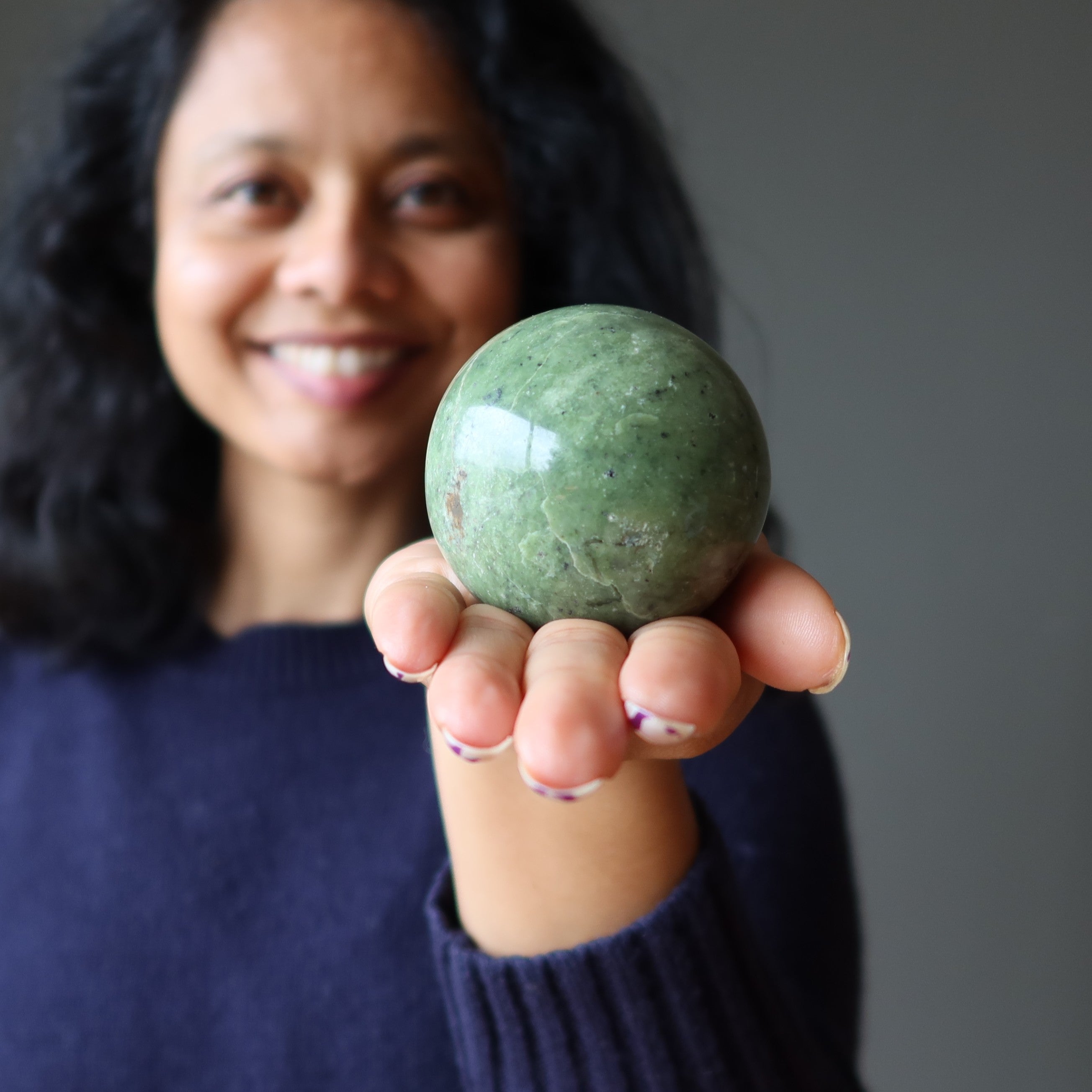 Opal Kugel Grüne Avocado-Butter Geschmack des Lebens Kristallkugel