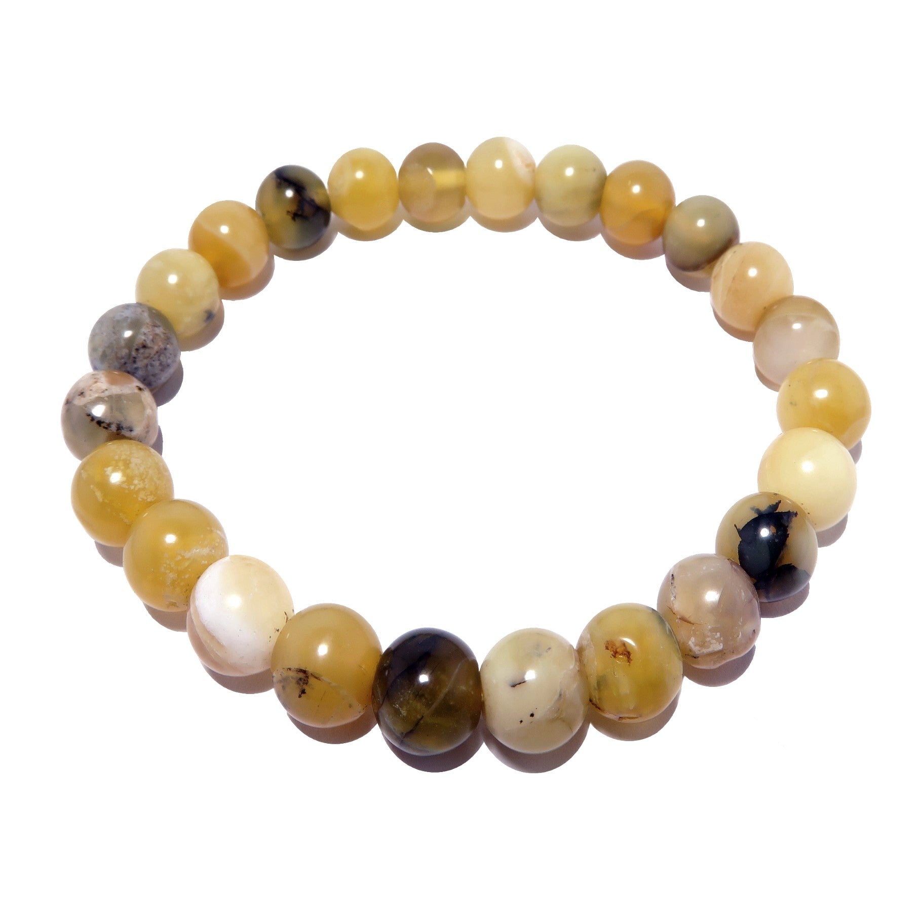 Opal Bracelet Yellow Pop Dendritic Gemstone