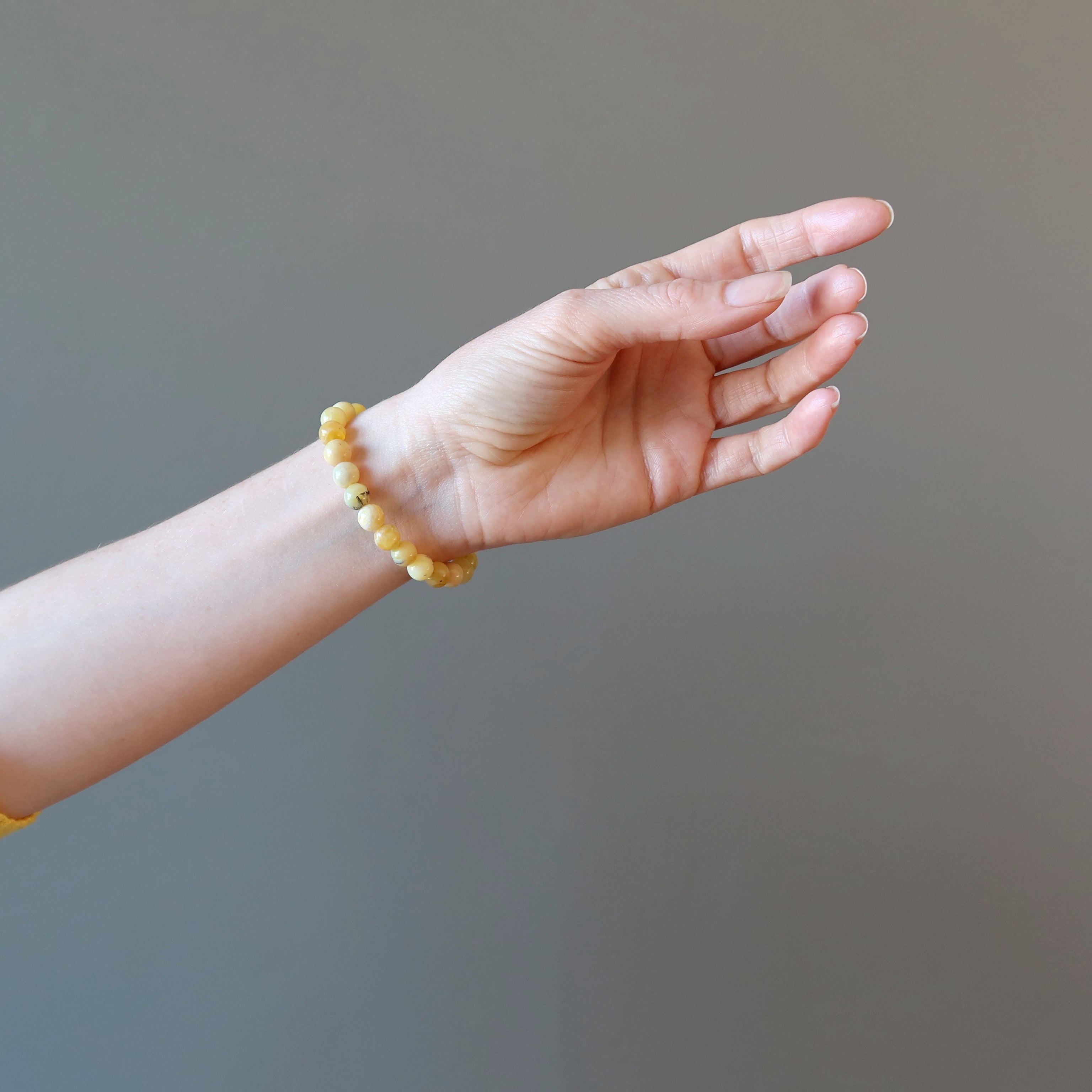 Opal Bracelet Yellow Pop Dendritic Gemstone