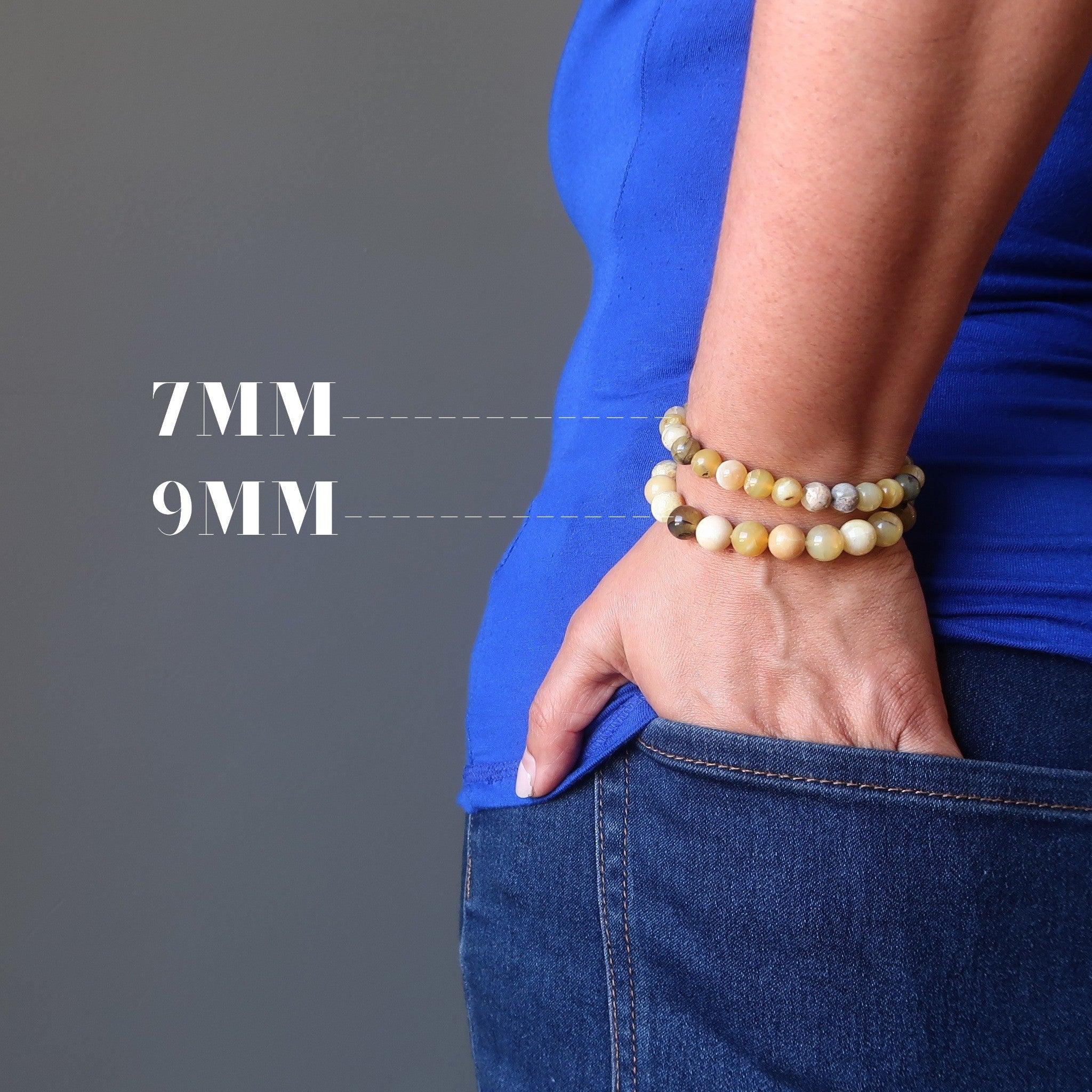 Opal Bracelet Yellow Pop Dendritic Gemstone