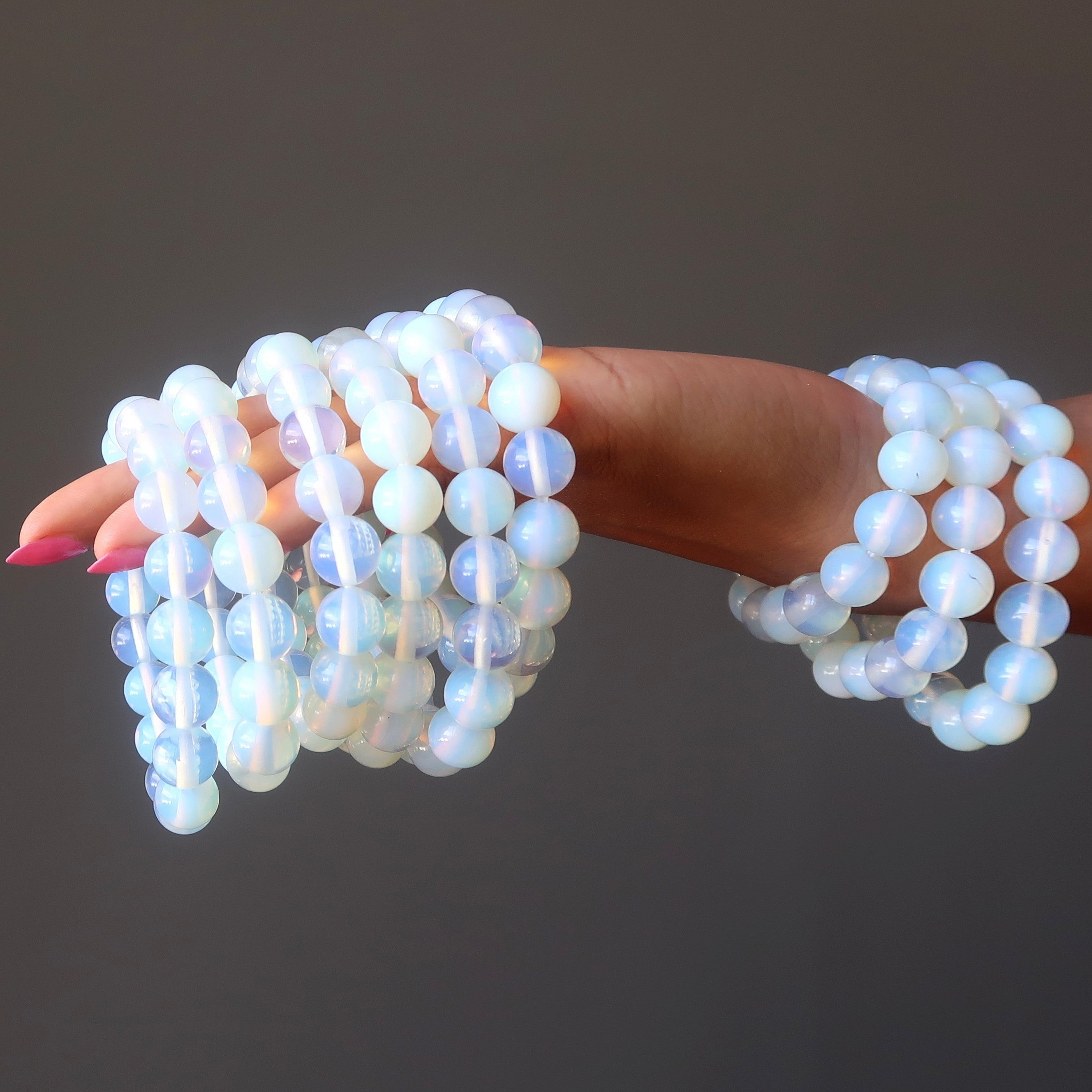 Bracelet Opalite Aura Arc-en-ciel Éclat Joyeux