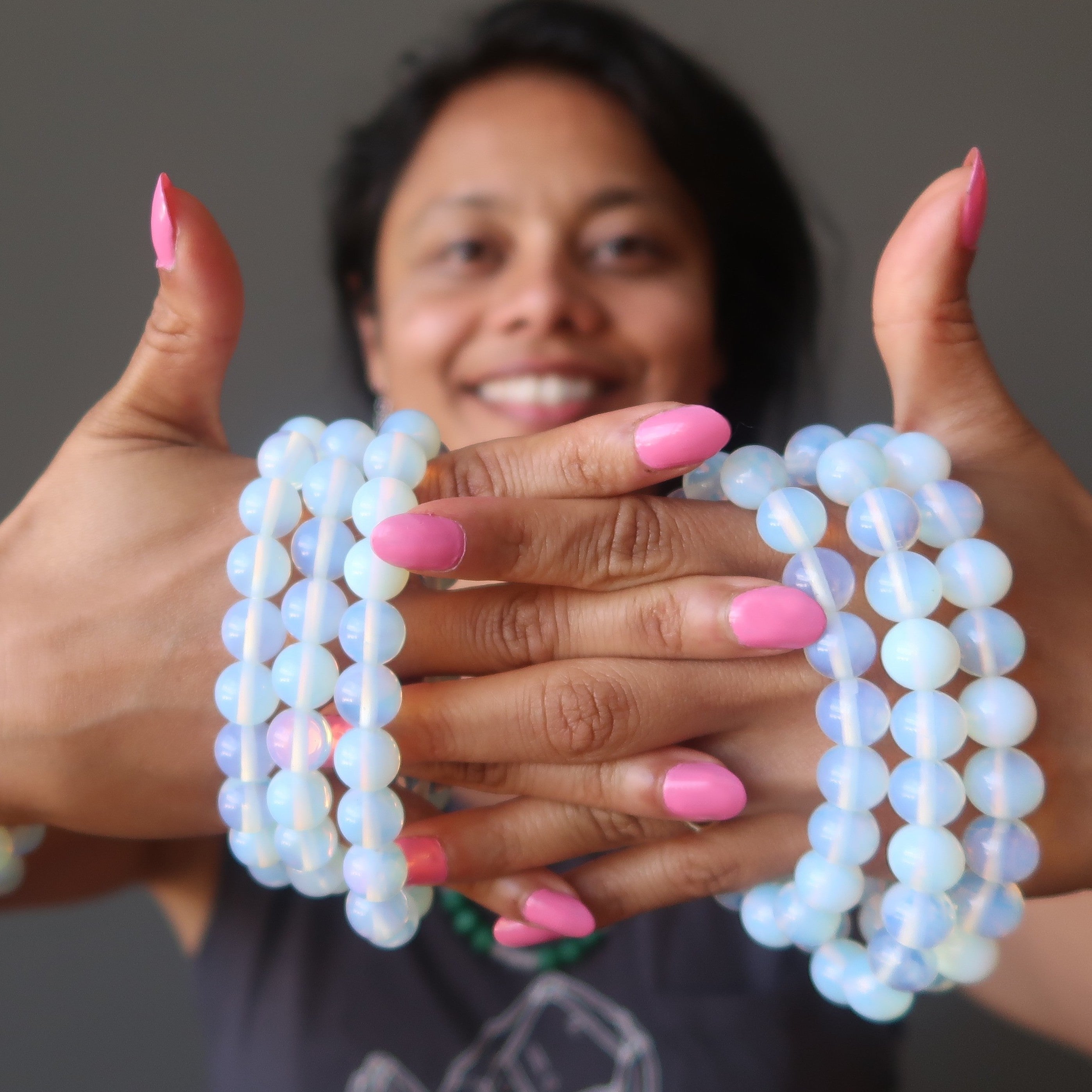 Bracelet Opalite Aura Arc-en-ciel Éclat Joyeux