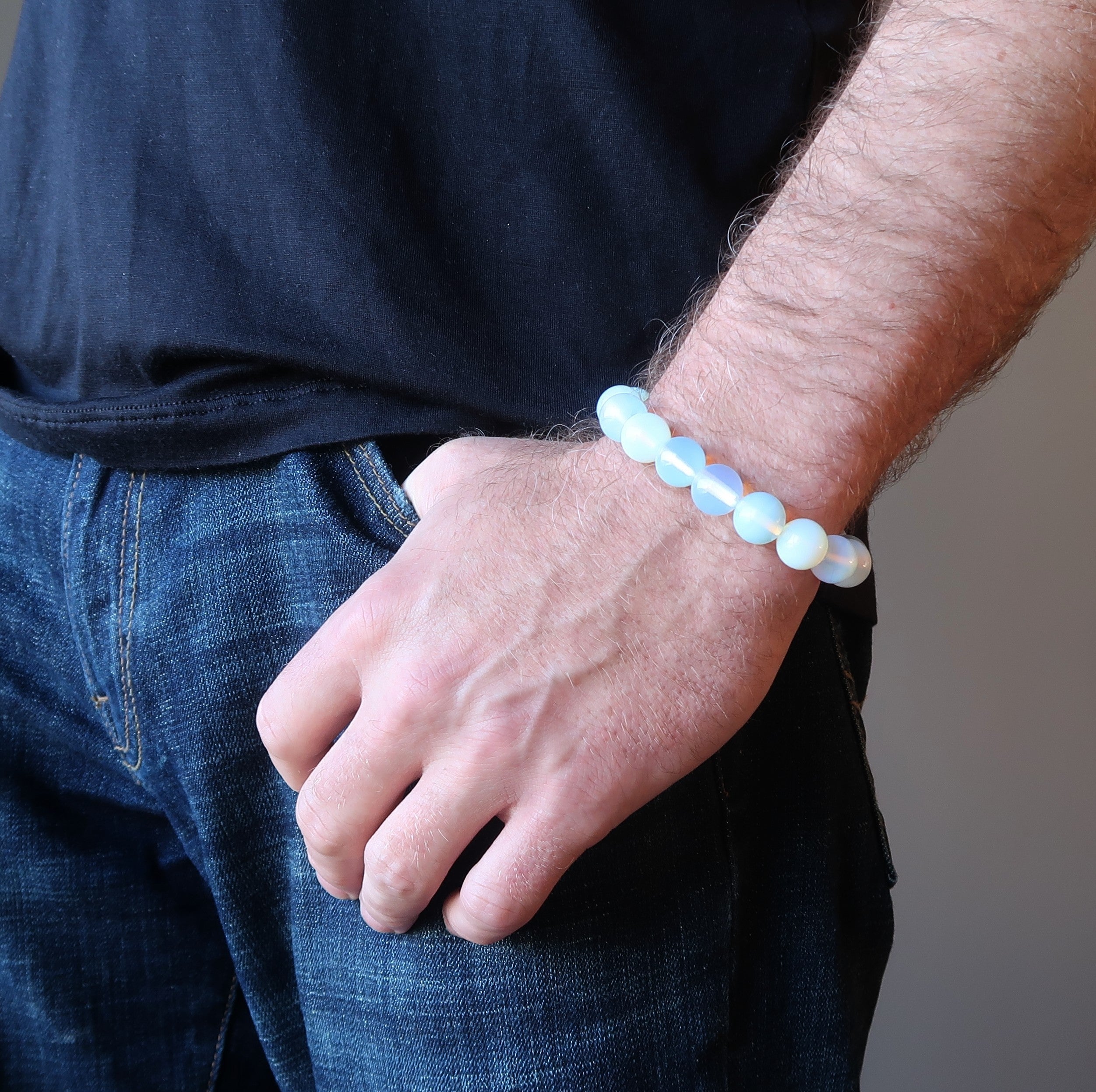 Bracelet Opalite Aura Arc-en-ciel Éclat Joyeux