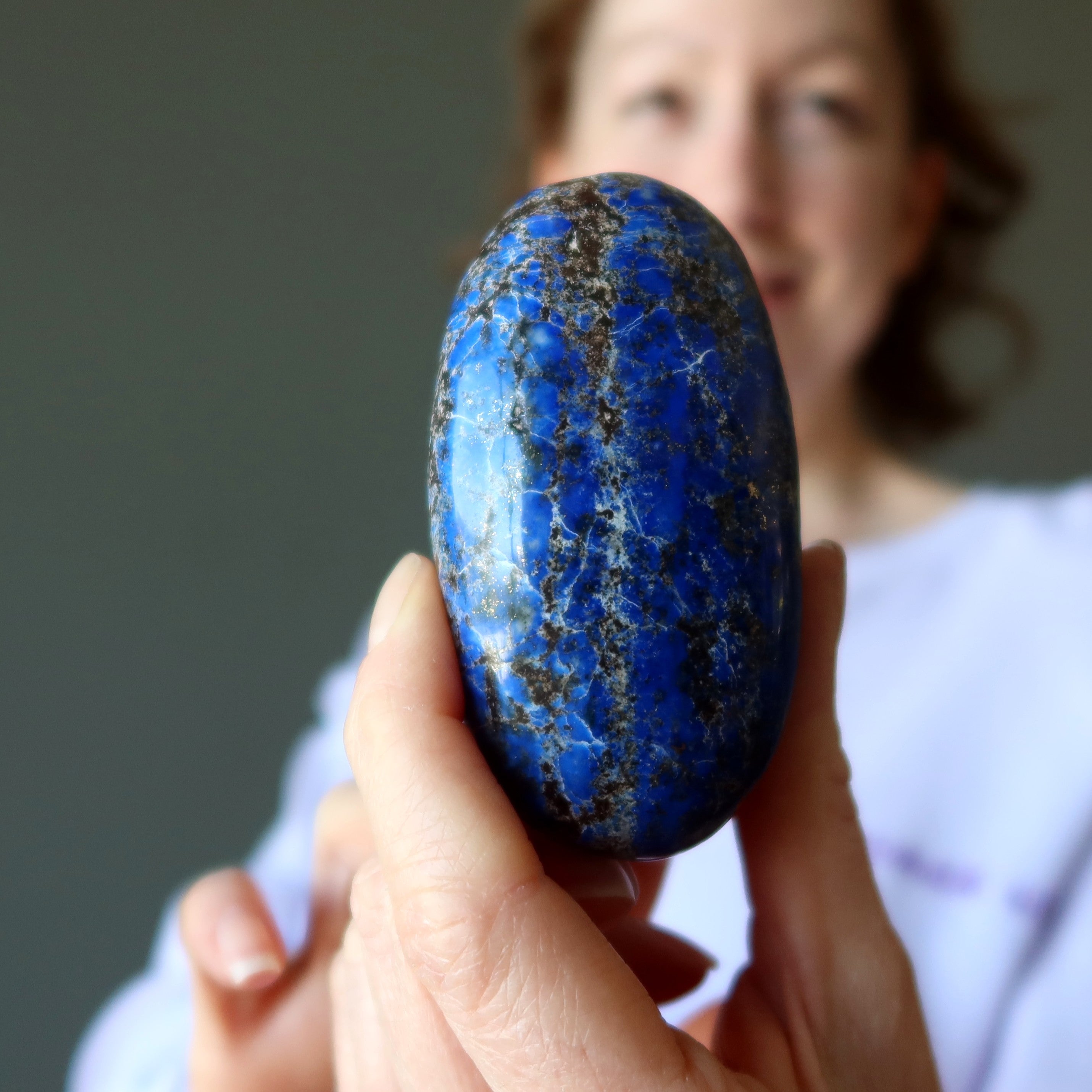 Palm Stone Bundle Big Healers Amethyst Lapis Obsidian Set of 4