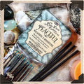 ENCENS Élixir APAISANT. Paquet de 20 bâtonnets. Parfum Feuilles d'Olivier & Prune. Béni par des cristaux de Malachite et de Pierre de Lune.