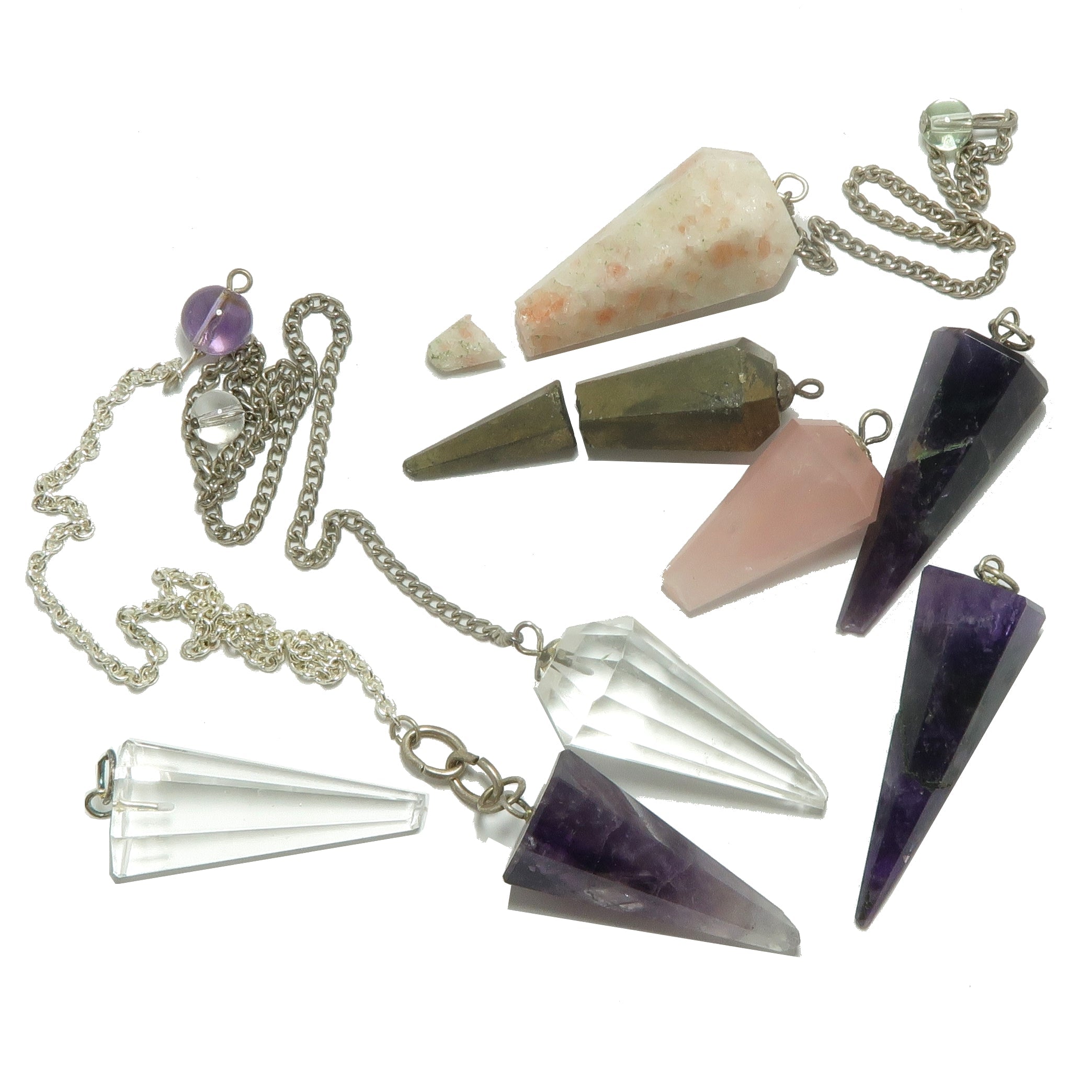 Pendentifs de Cristal Le temps guérit Ensemble de 7 Guerrier blessé