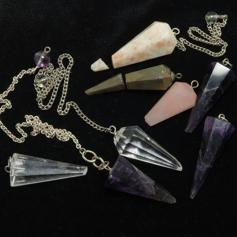 Pendentifs de Cristal Le temps guérit Ensemble de 7 Guerrier blessé