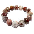 Bracelet en piétersite, pierre de tempête calme en cristal rouge