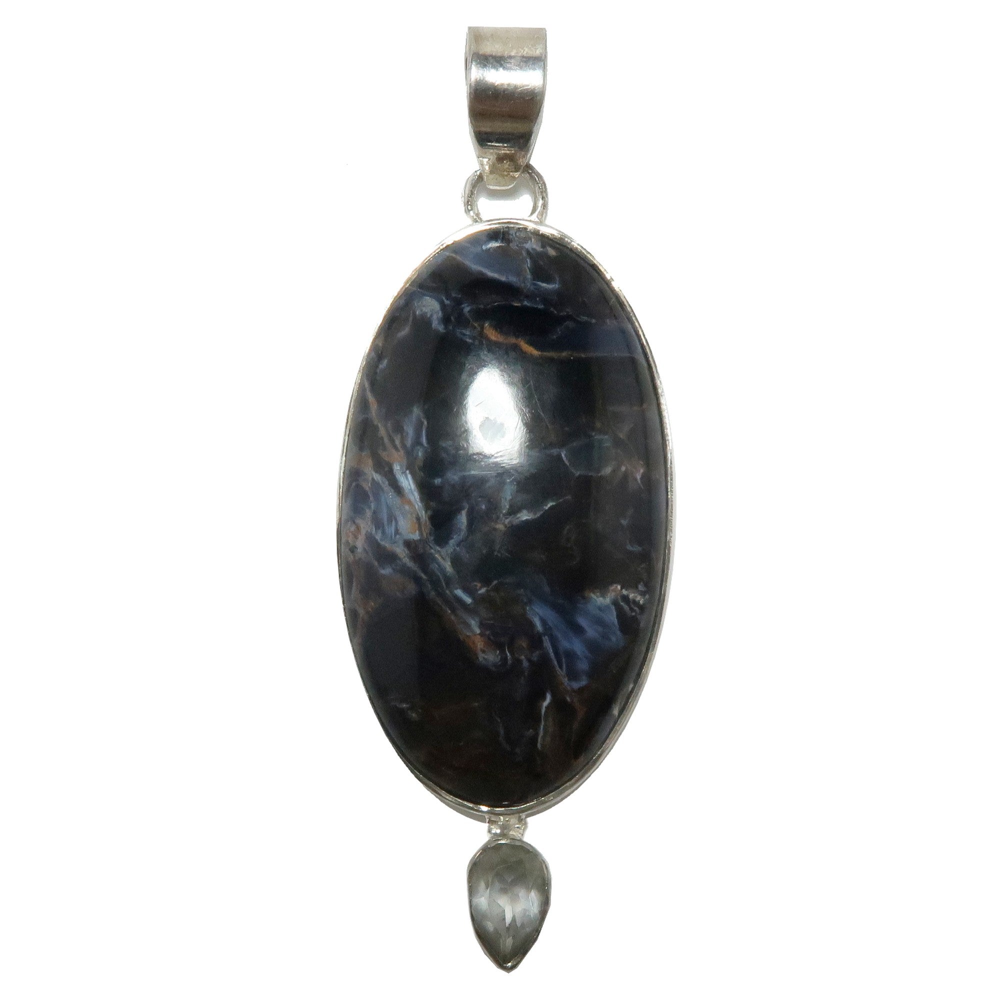 Pietersit-Anhänger Mystical Gazer Edelstein Sterlingsilber