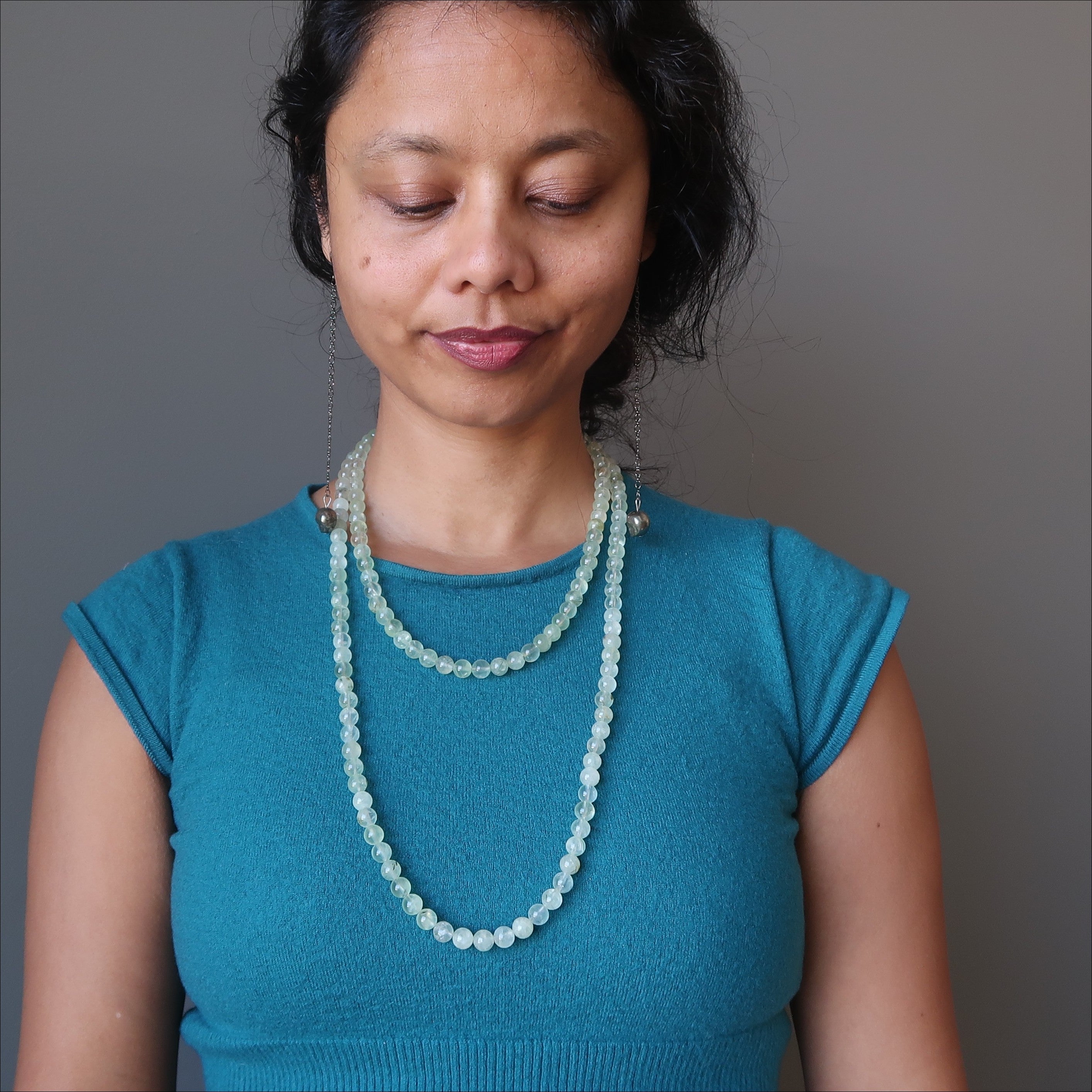 Prehnite Necklace Spring Green Gemstones