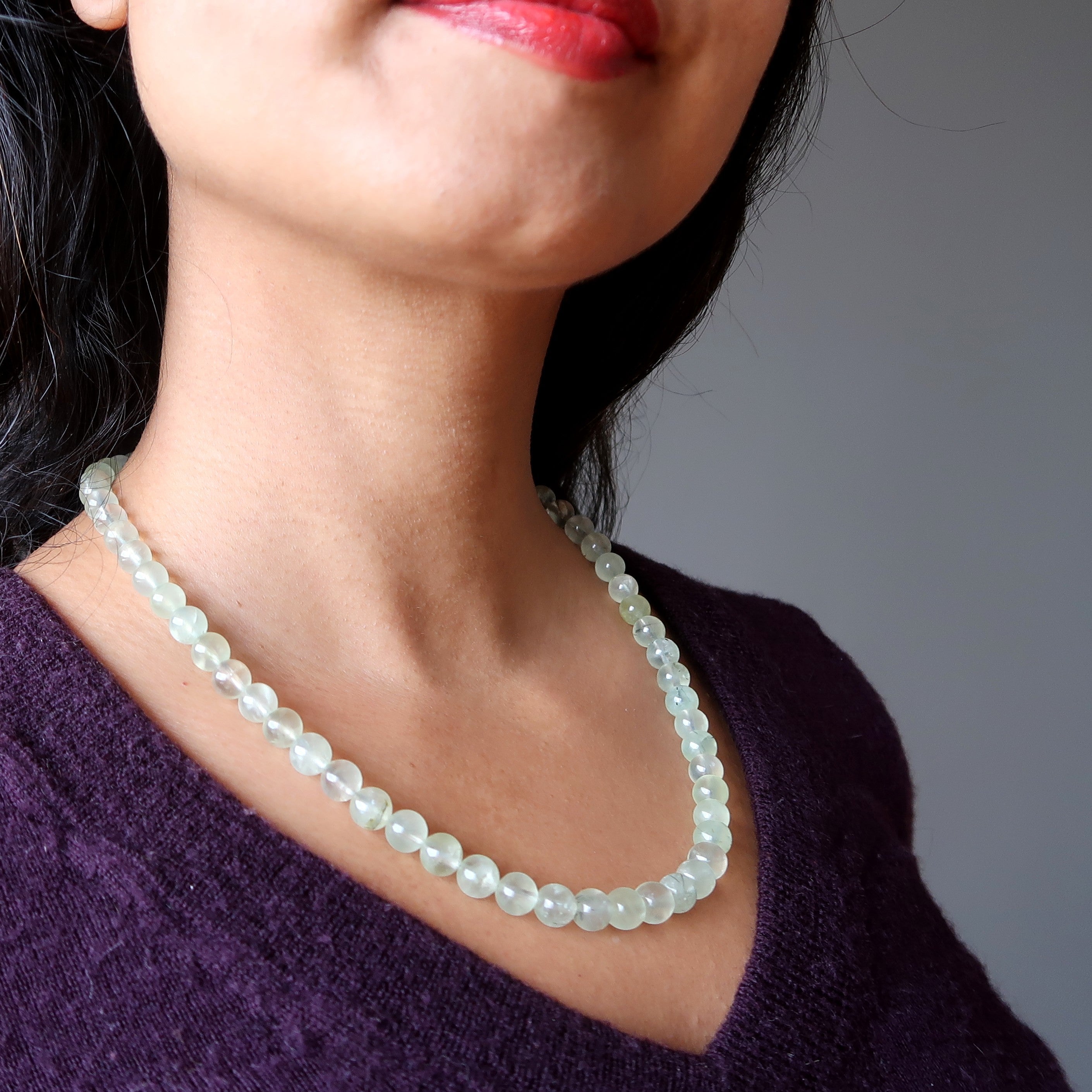 Prehnite Necklace Spring Green Gemstones
