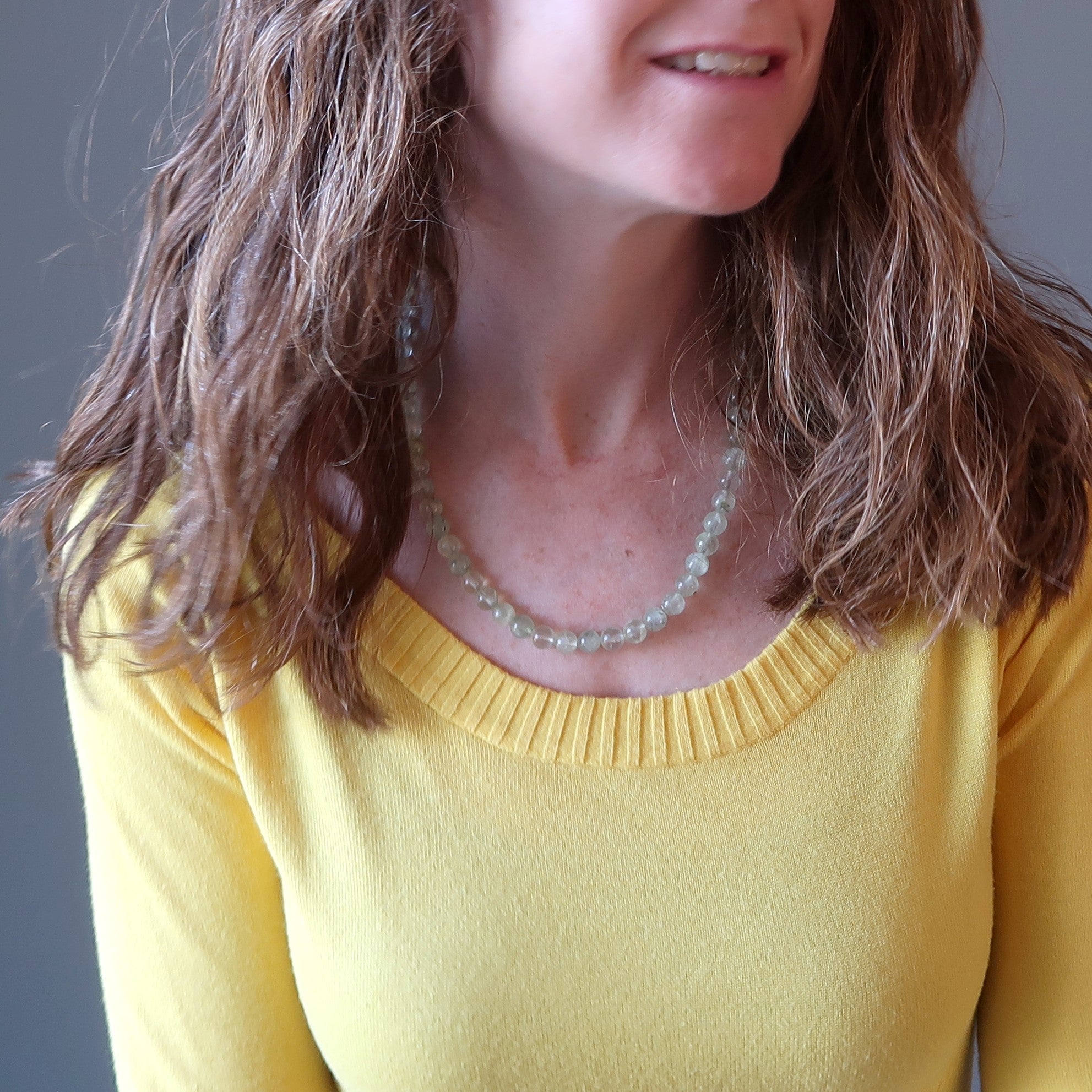 Prehnite Necklace Spring Green Gemstones