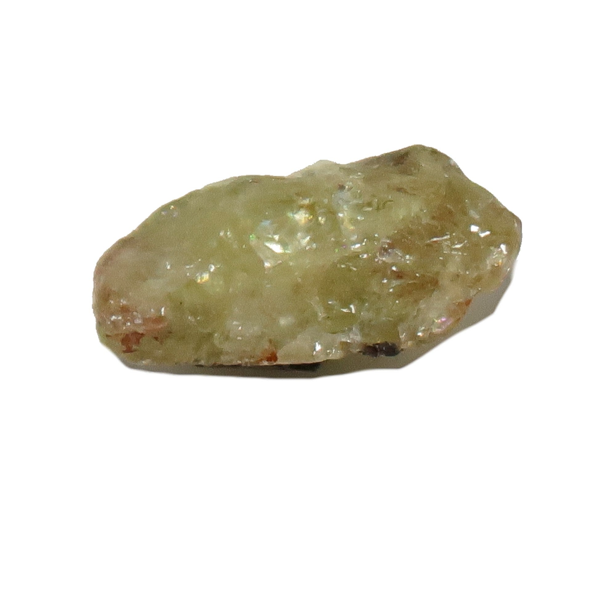 Prehnite Raw Crystal Set of 3 Green Love Myself Gemstone