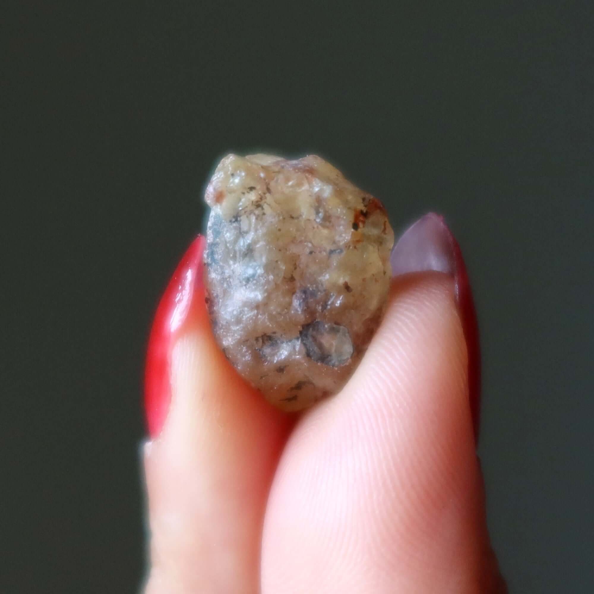 Prehnite Raw Crystal Set of 3 Green Love Myself Gemstone