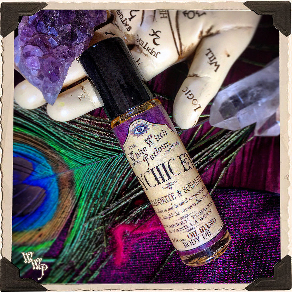 ( PRE-ORDER 2 week turnaround ) PSYCHIC EYE Elixir BODY OIL Rollon. For Enhancing Psychic Intuition, Spiritual Energy & Divination.