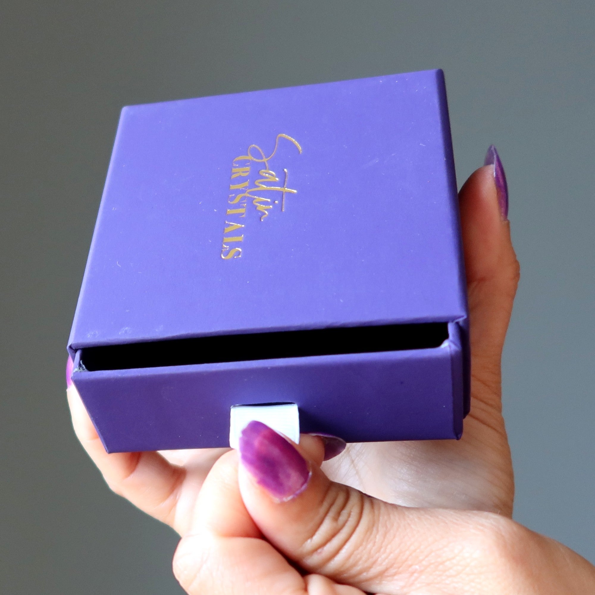 Satin Crystals Purple Gift Box Deluxe