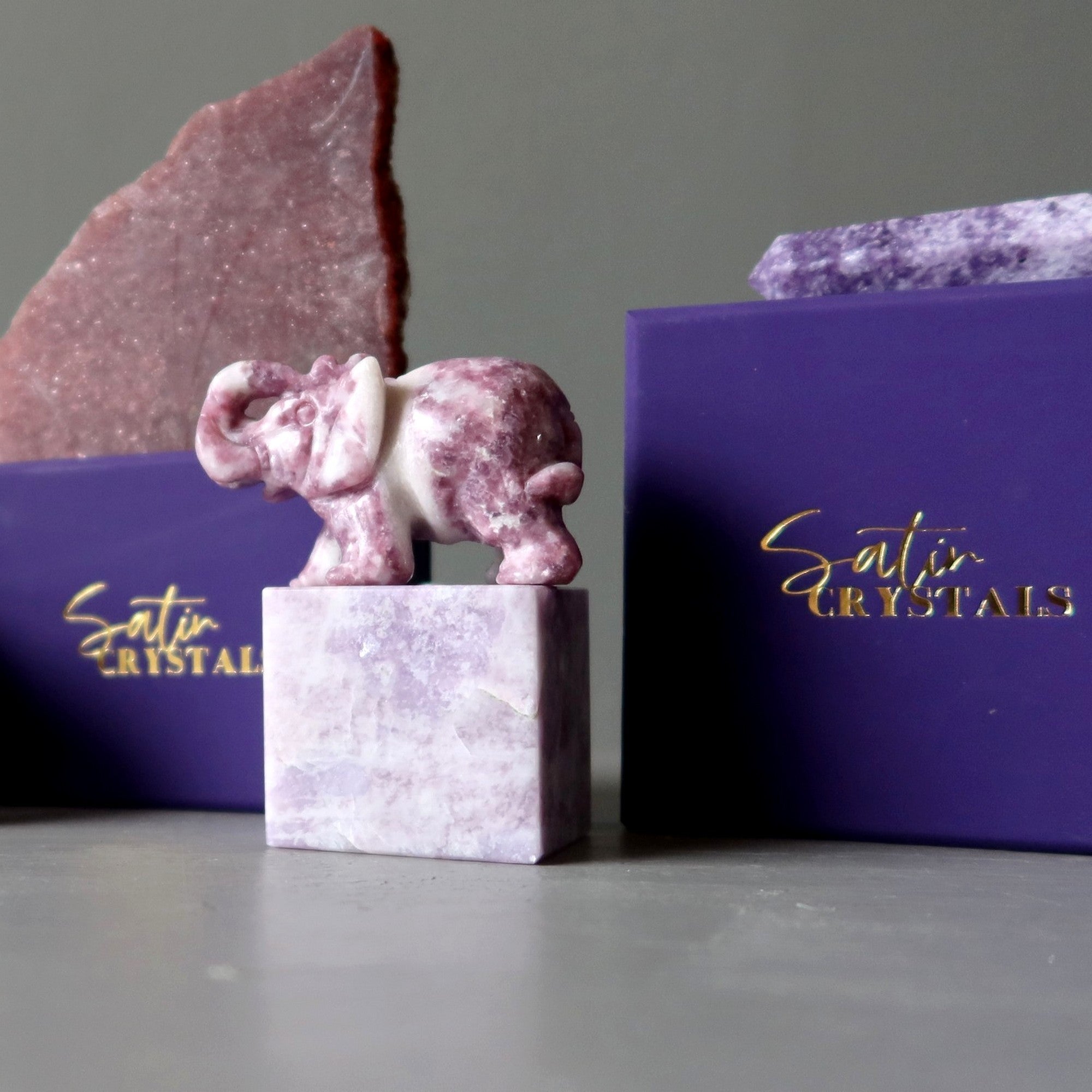 Satin Crystals Purple Gift Box Deluxe