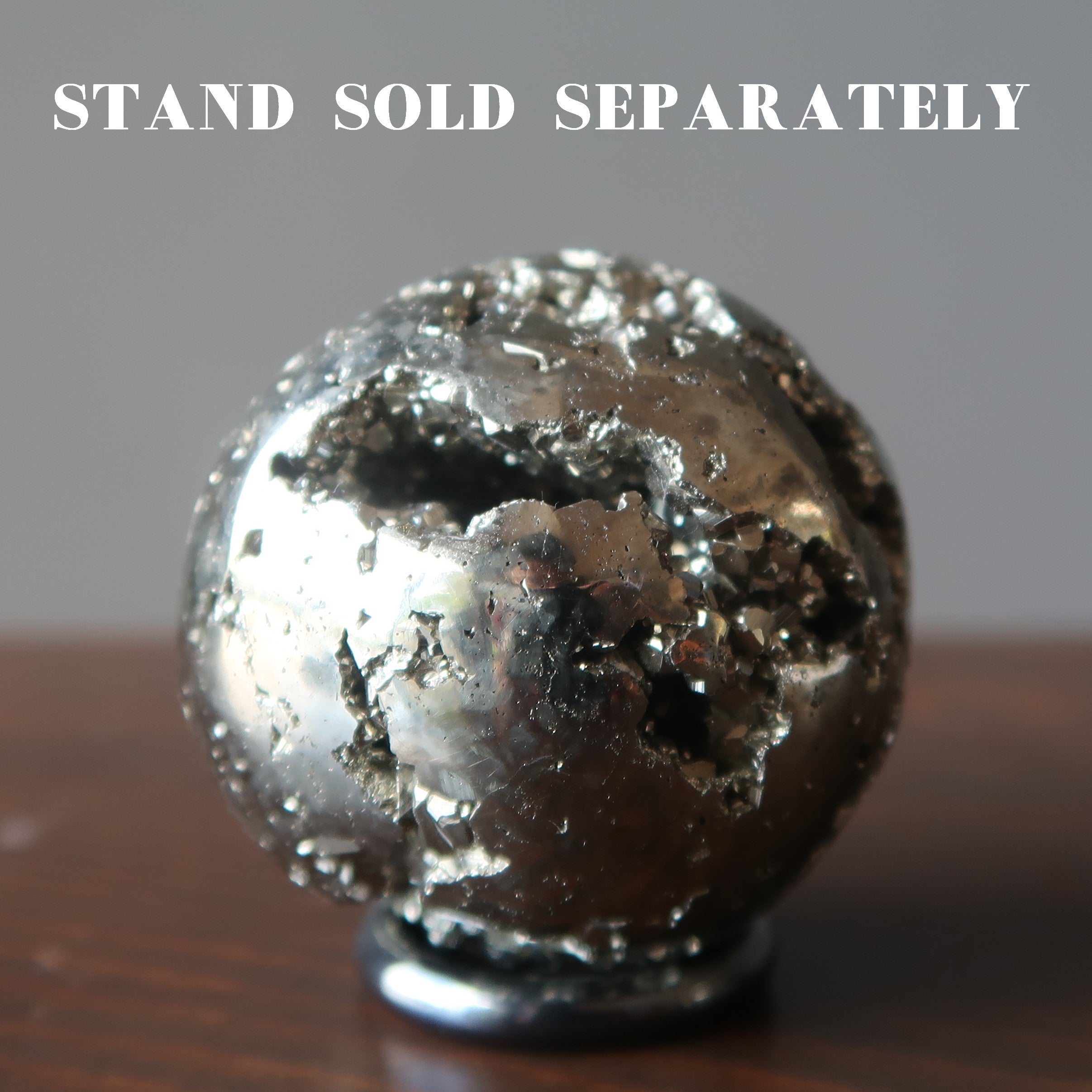 Pyrite Sphere Gold Rush to Riches Cluster Crystal Ball