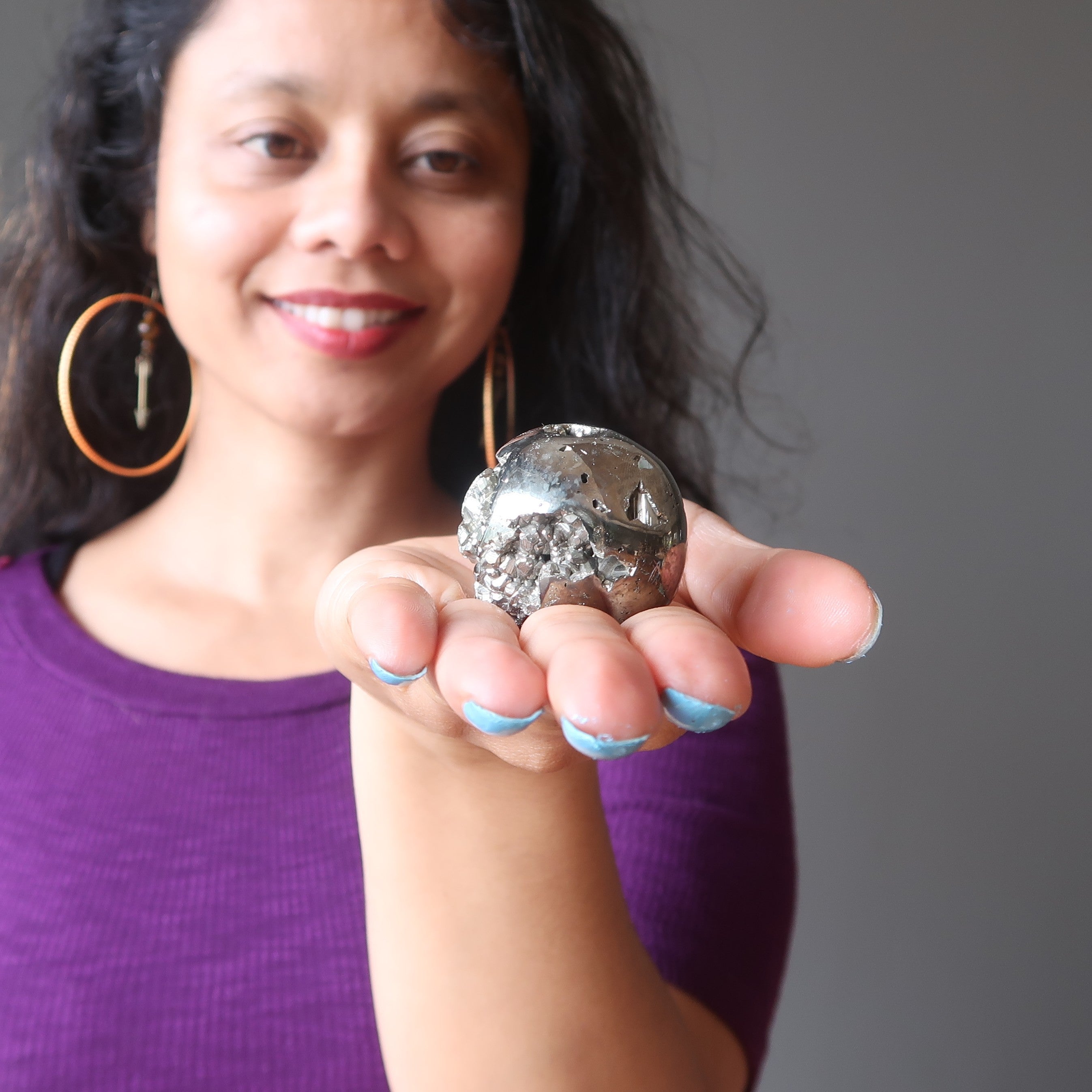 Pyrite Sphere Gold Rush to Riches Cluster Crystal Ball
