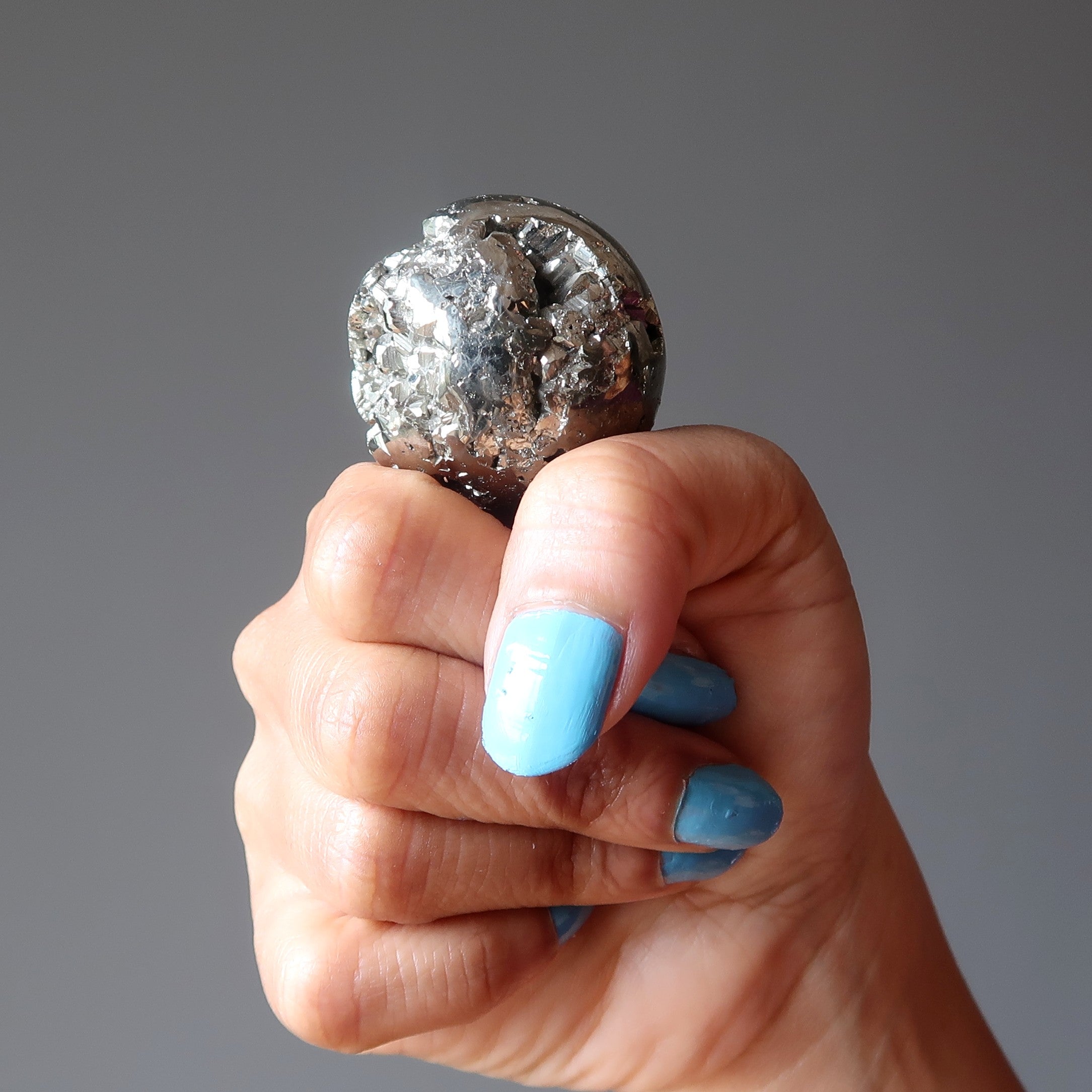 Pyrite Sphere Gold Rush to Riches Cluster Crystal Ball