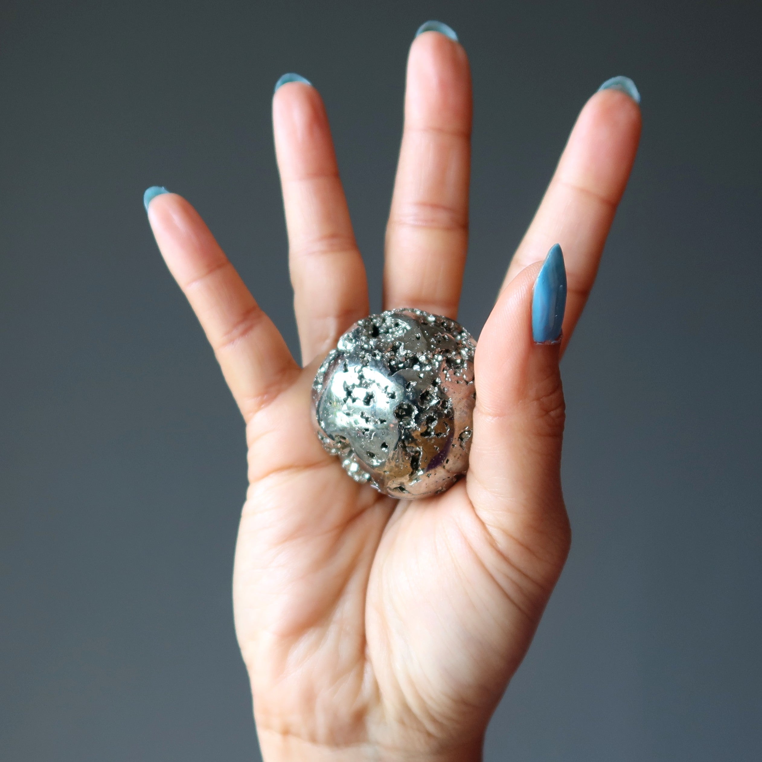 Pyrite Sphere Gold Rush to Riches Cluster Crystal Ball
