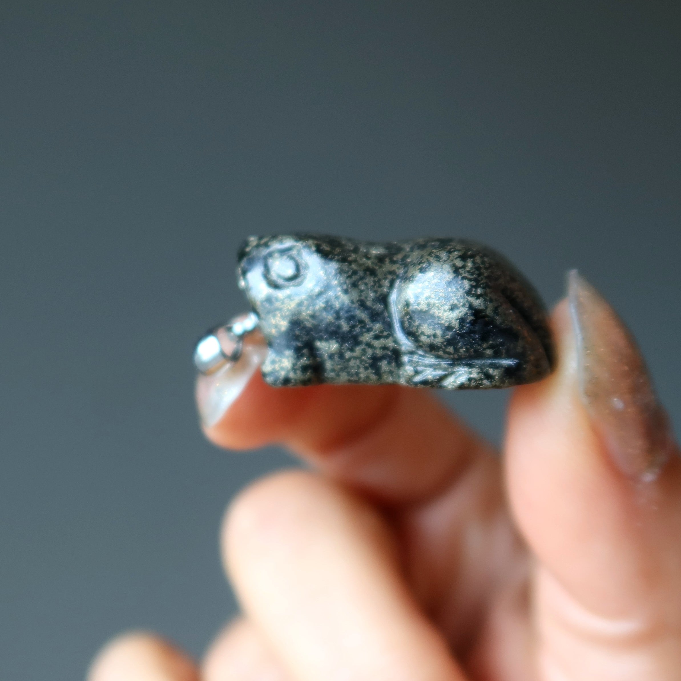 Apache Gold Pendant Zesty Frog Pyrite Animal Silver