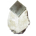 Cube de Cristal Brut de Pyrite Prospérité Collection Pierre Dorée