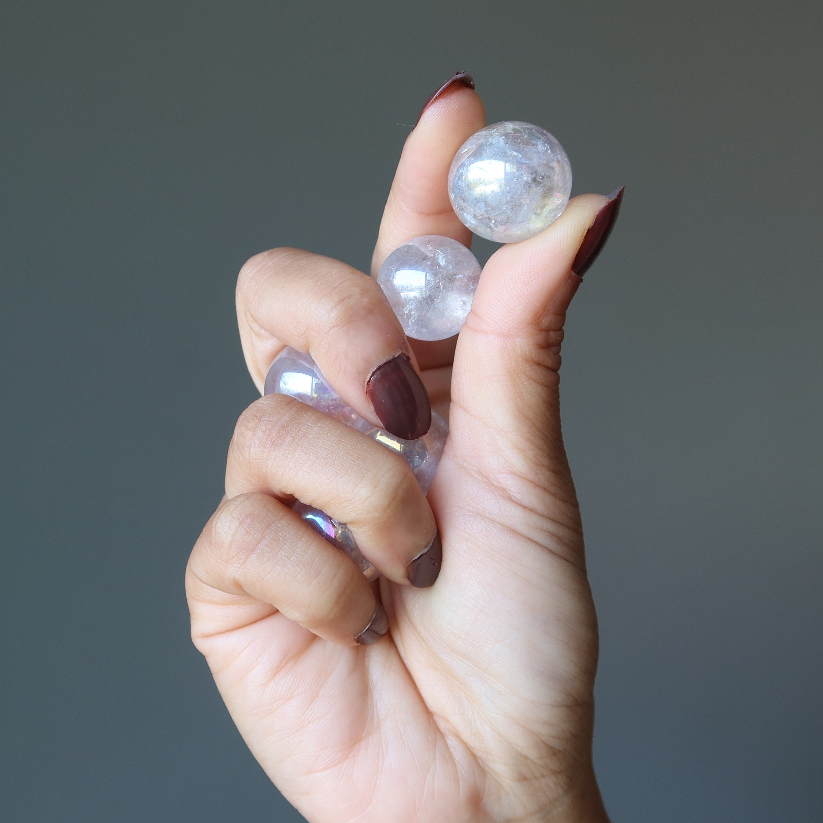 Aura Quartz Sphere Magic Rainbow Unicorn Crystal Ball