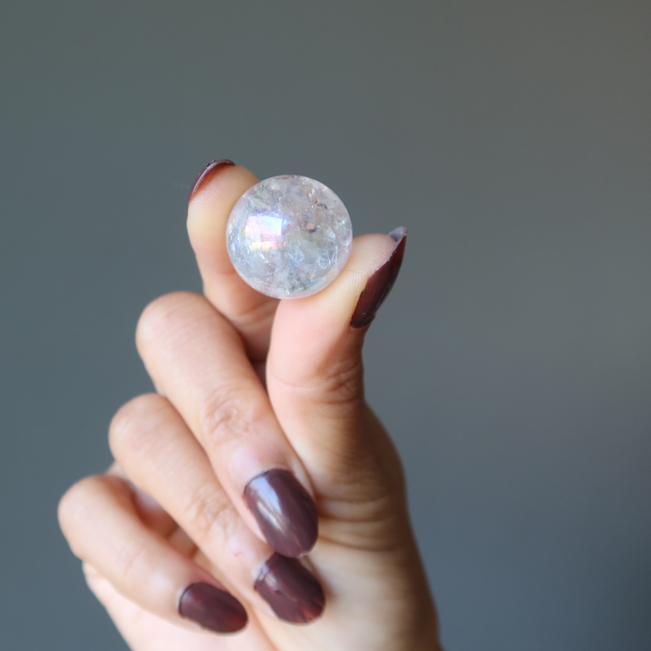 Aura Quartz Sphere Magic Rainbow Unicorn Crystal Ball