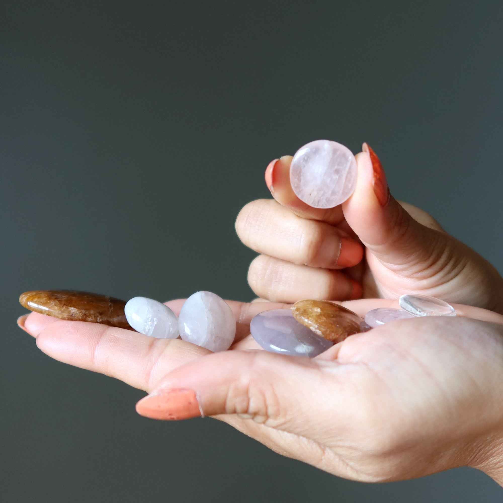 Quartz Grid Crystal Bundle Amethyst Citrine Rose Set of 8