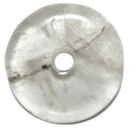 Pendentif donut en quartz clair