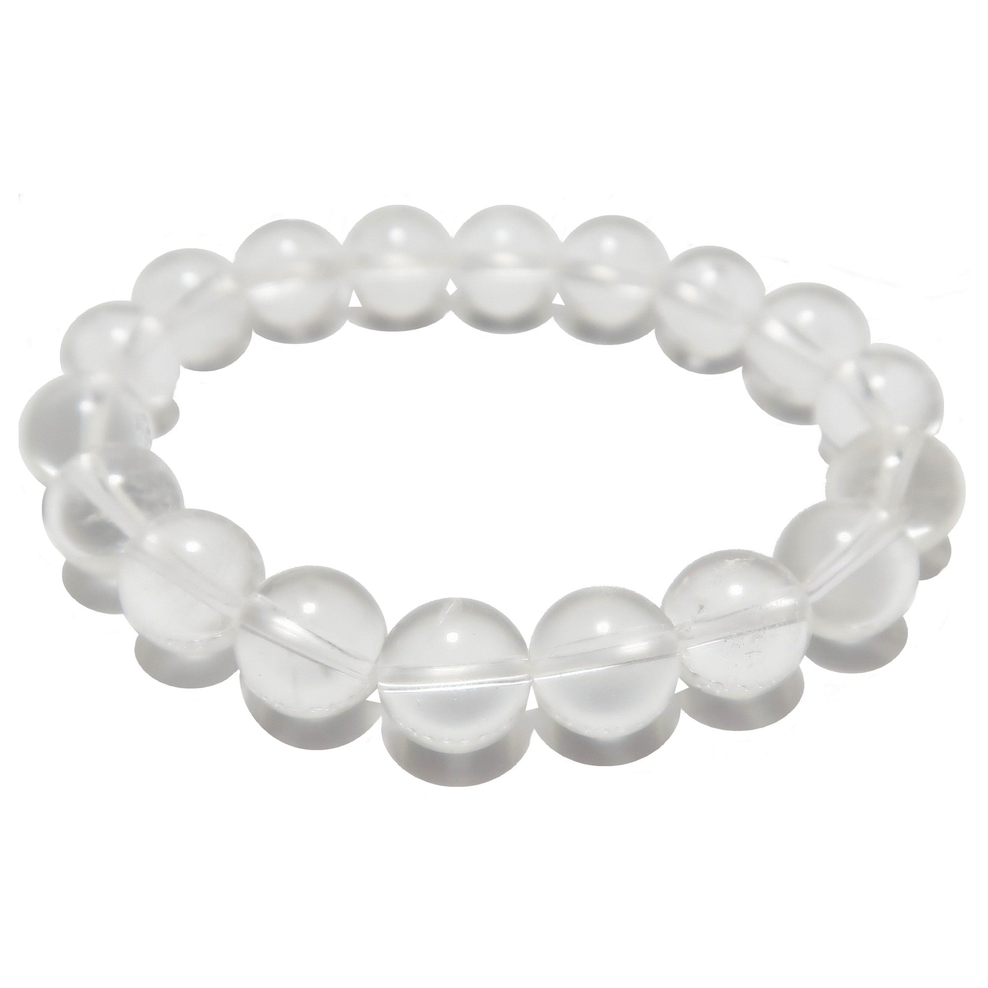 Armband aus klaren Quarzkristallperlen Meisterheiler Visionen
