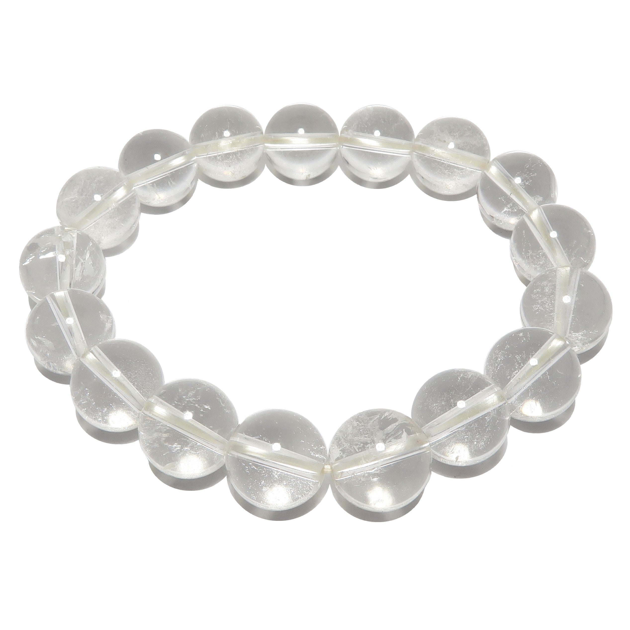Armband aus klaren Quarzkristallperlen Meisterheiler Visionen