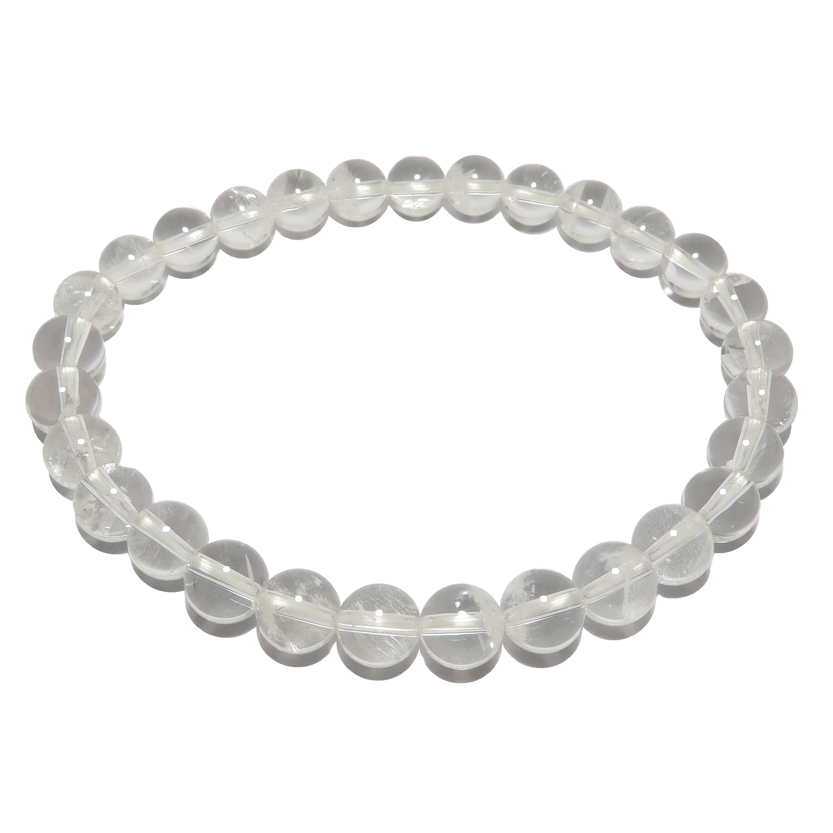 Clear Quartz Bracelet Crystal Beads Master Healer Visions