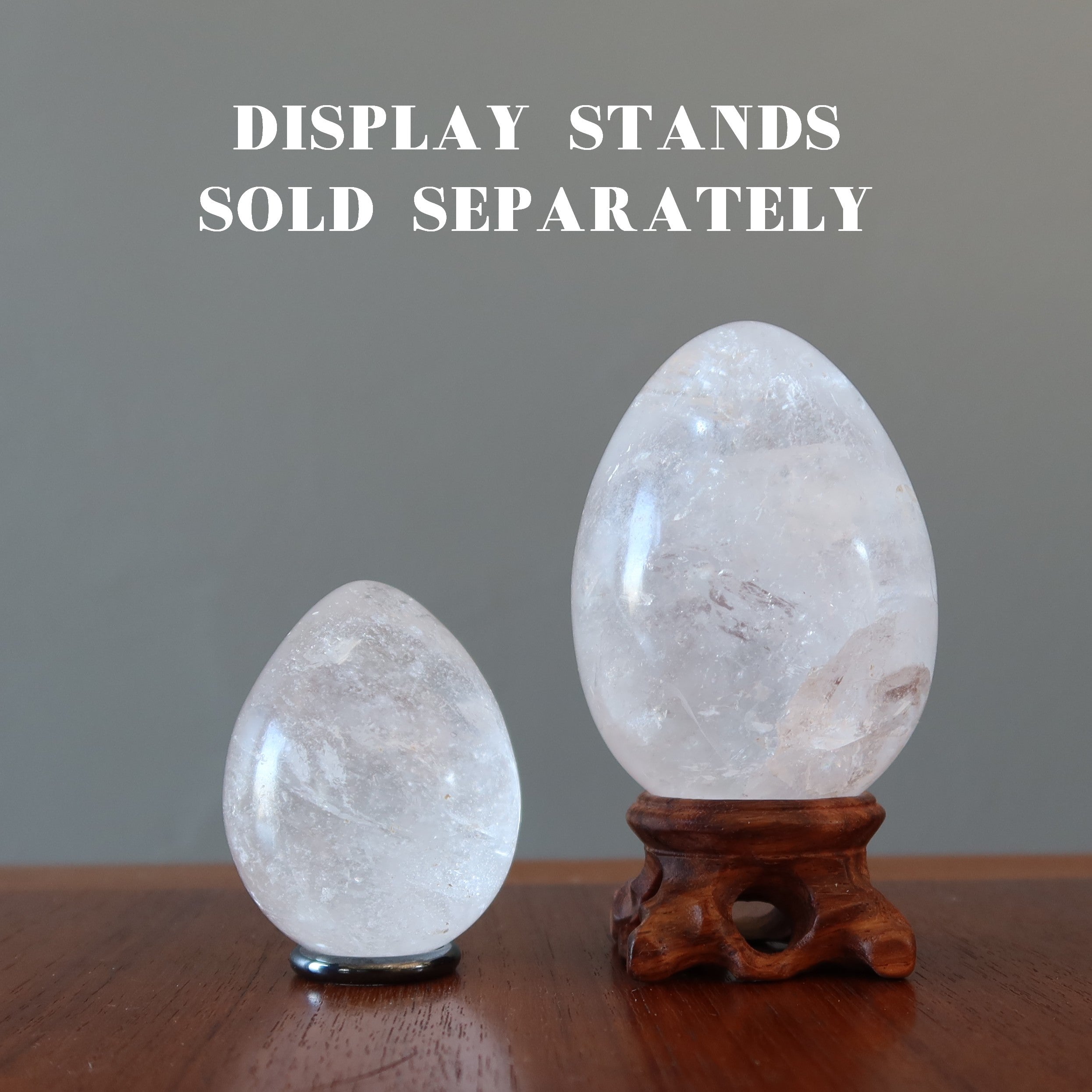 Clear Rainbow Quartz Egg Miracle of Life Creation Crystal Stone