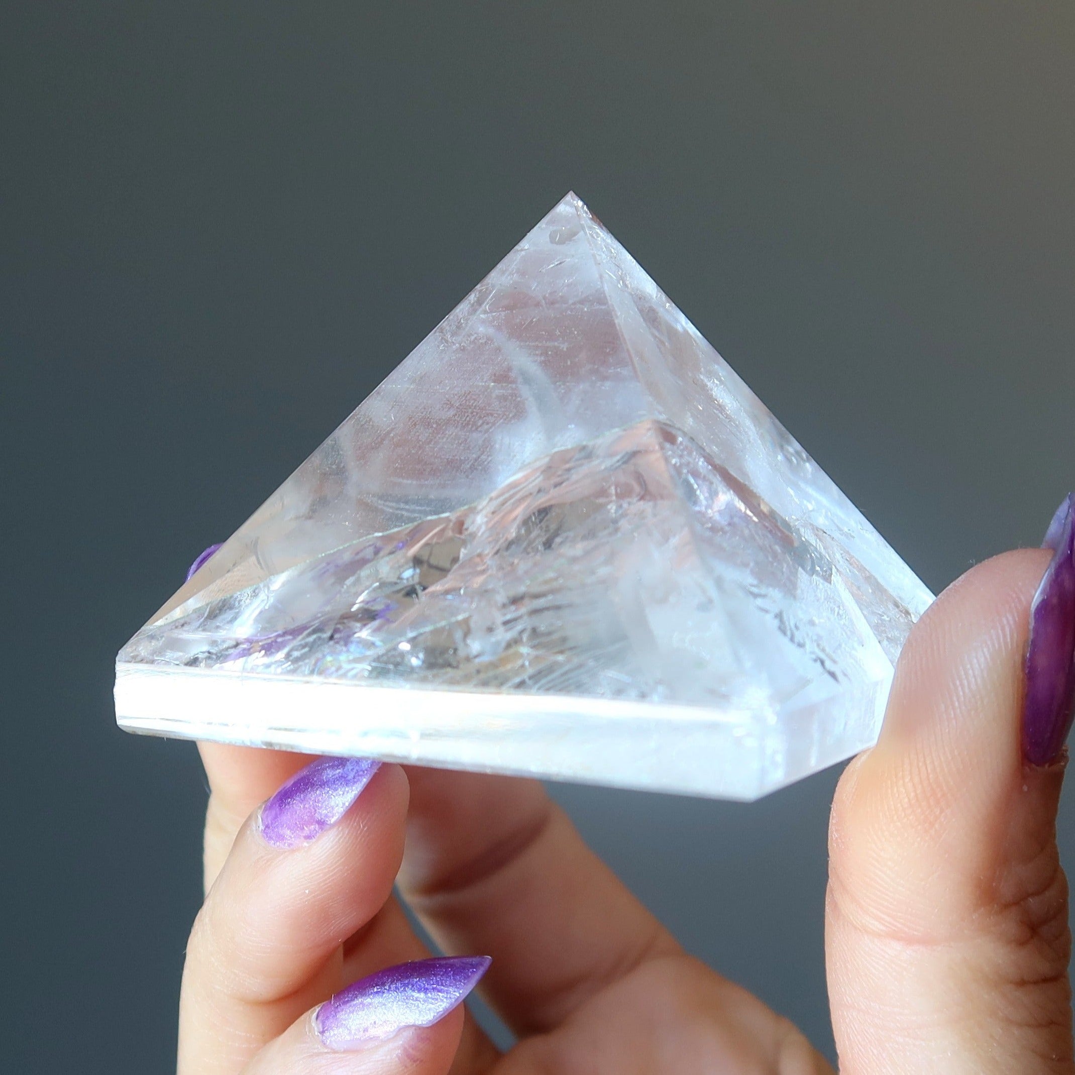 Clear Quartz Pyramid Crystal Past Present Future