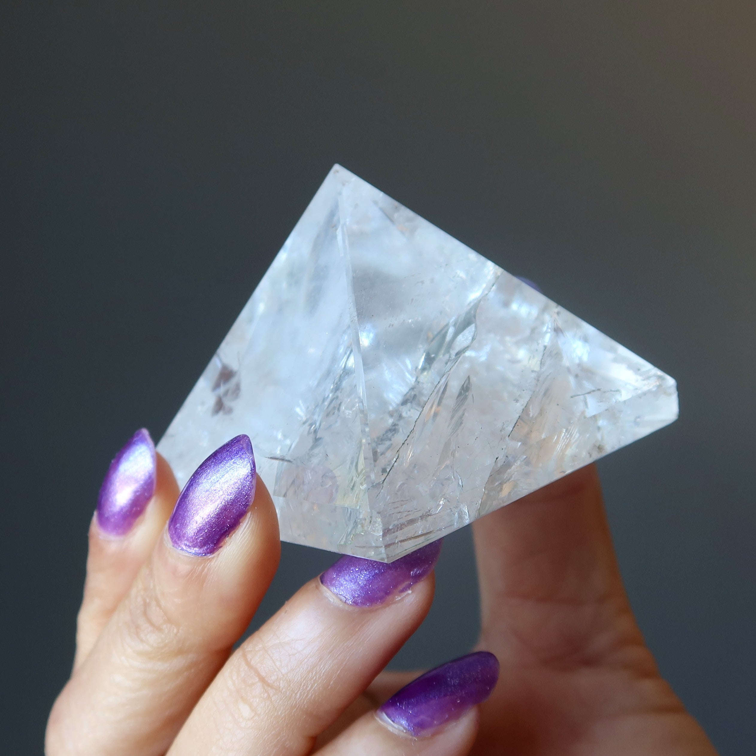 Clear Quartz Pyramid Crystal Past Present Future