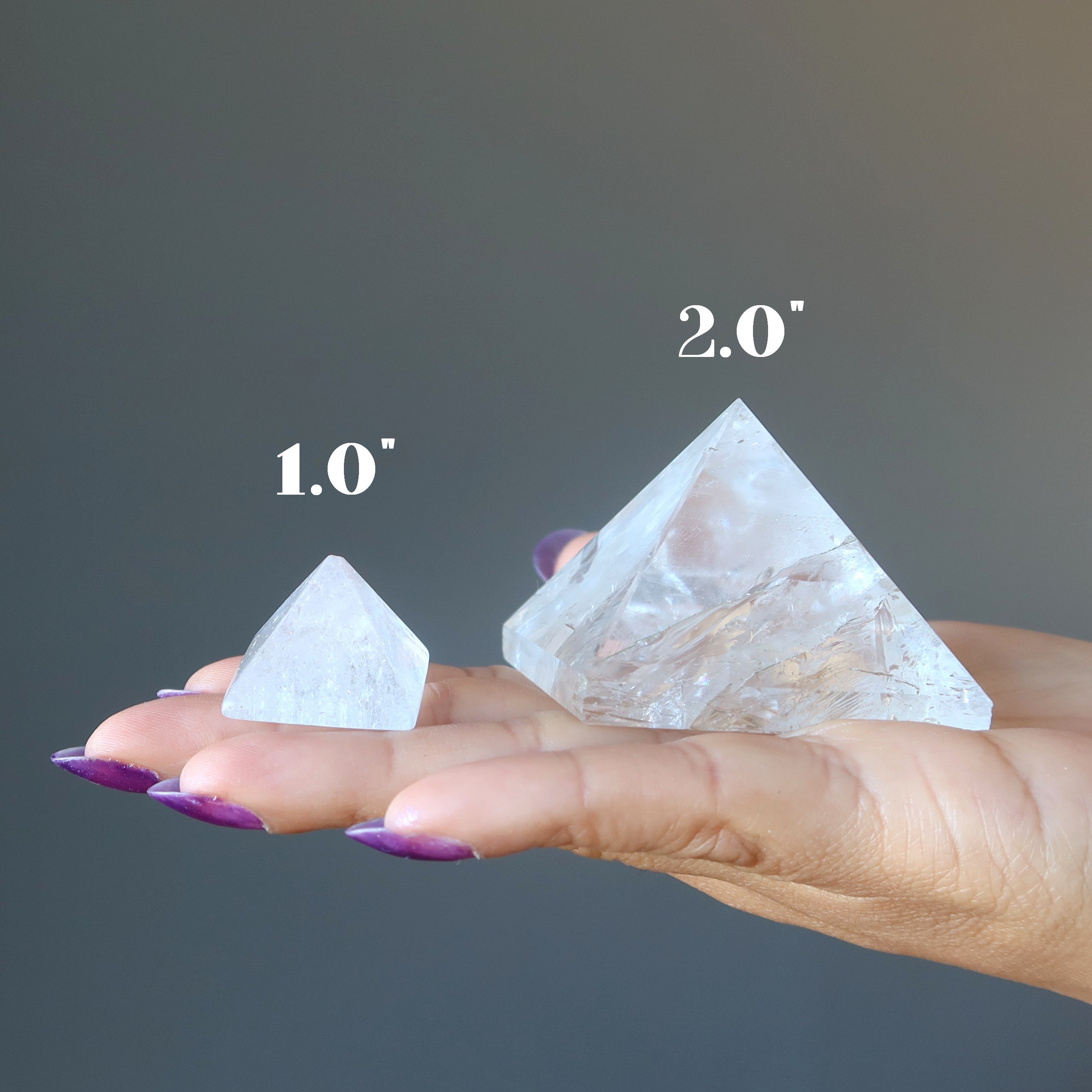 Clear Quartz Pyramid Crystal Past Present Future