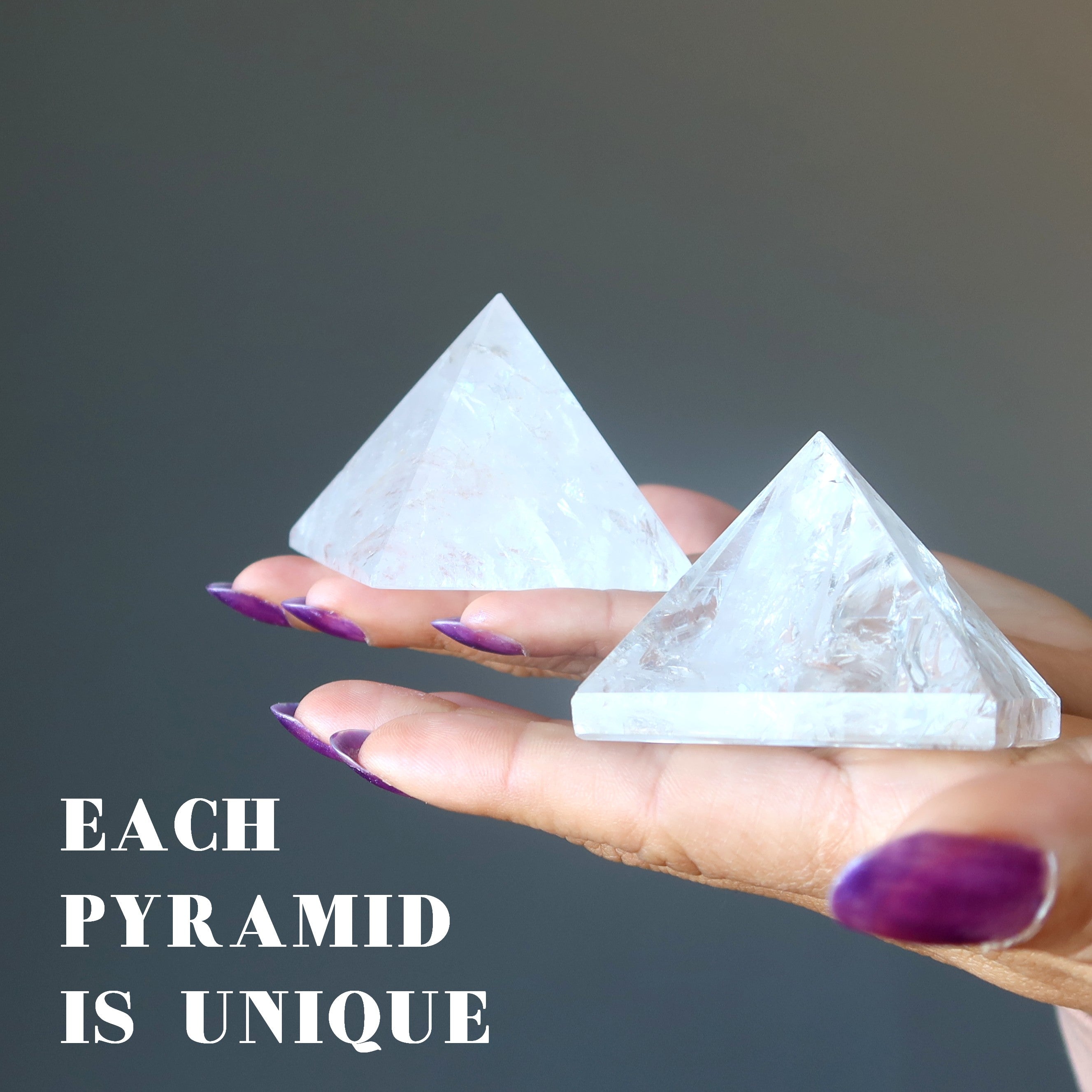 Clear Quartz Pyramid Crystal Past Present Future