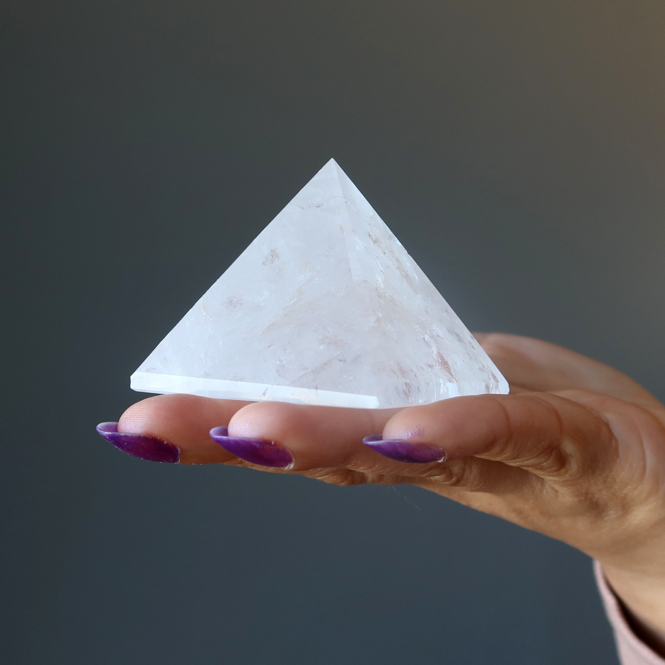 Clear Quartz Pyramid Crystal Past Present Future