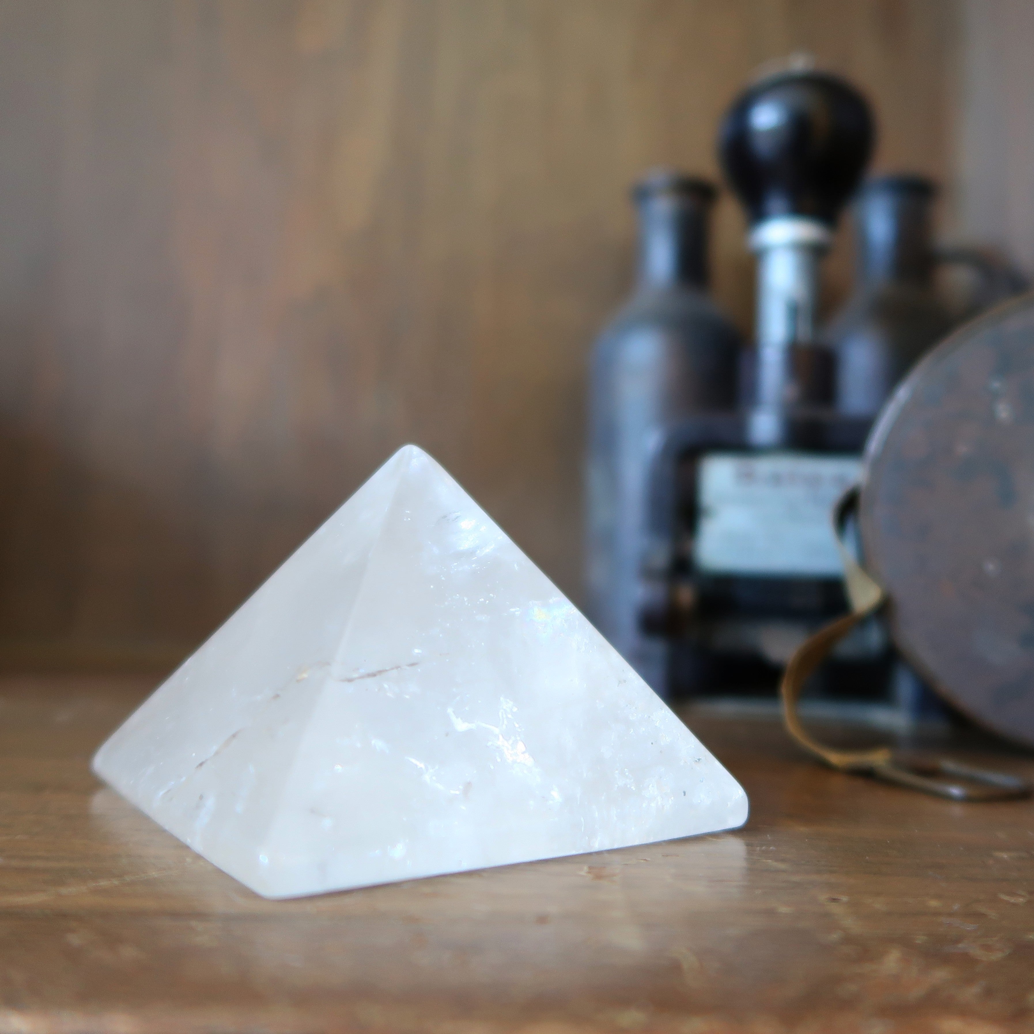 Clear Quartz Pyramid Crystal Past Present Future