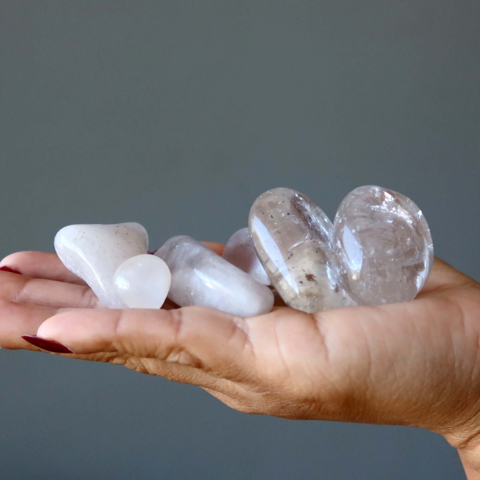 Clear Quartz Tumbled Stone I Do Everything Crystal