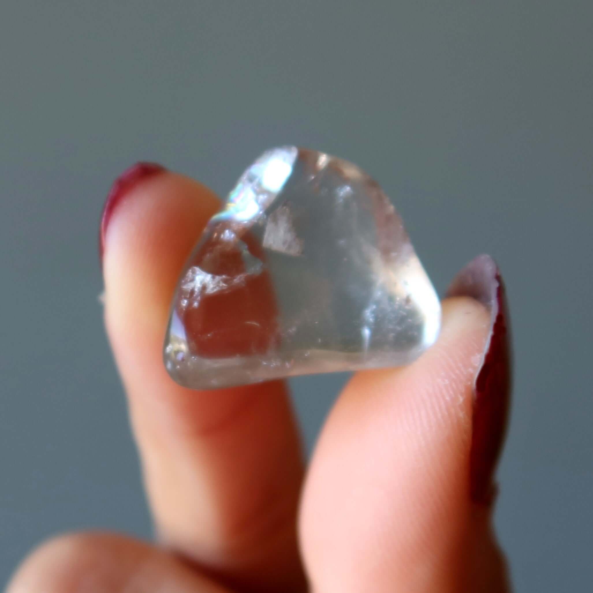 Clear Quartz Tumbled Stone I Do Everything Crystal