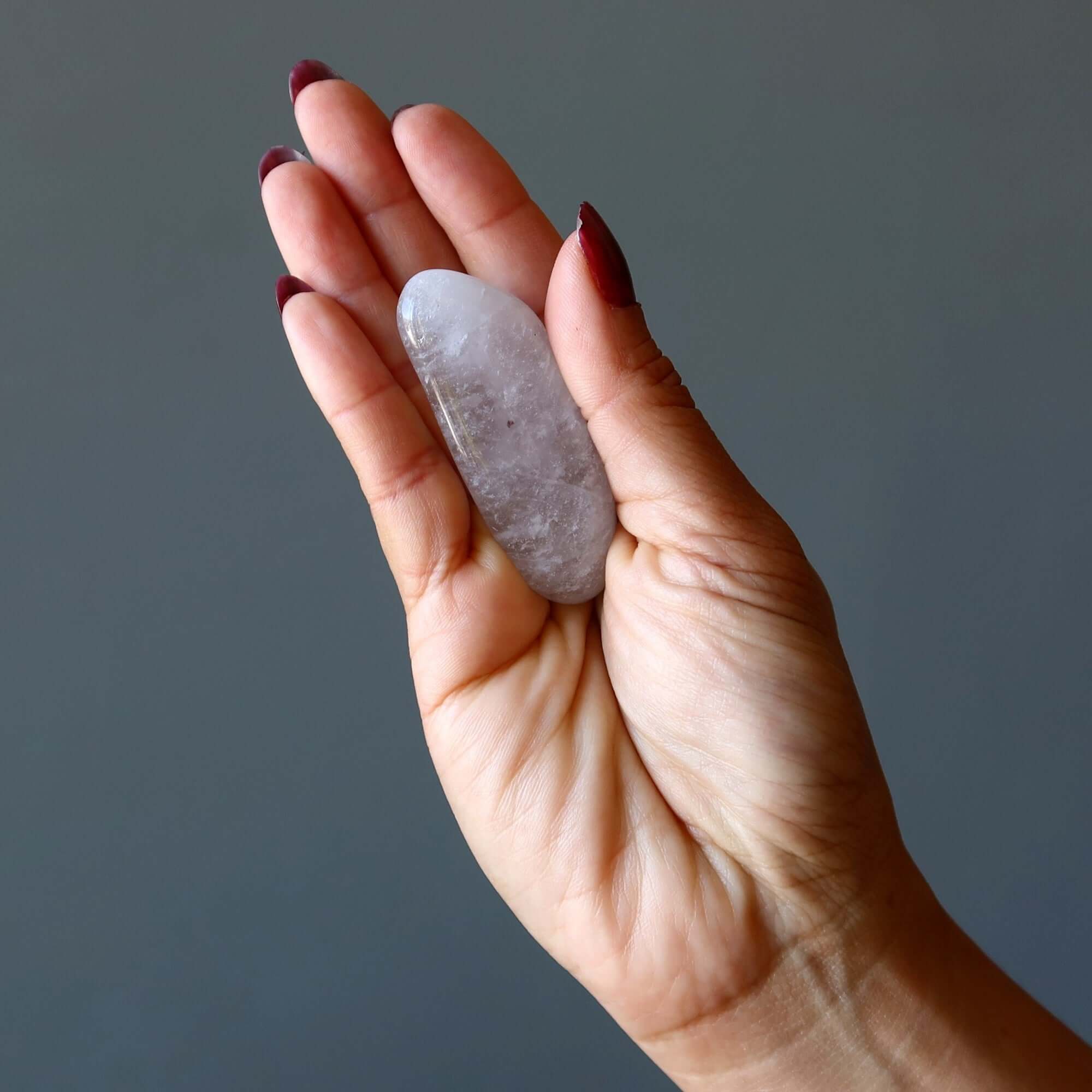 Clear Quartz Tumbled Stone I Do Everything Crystal