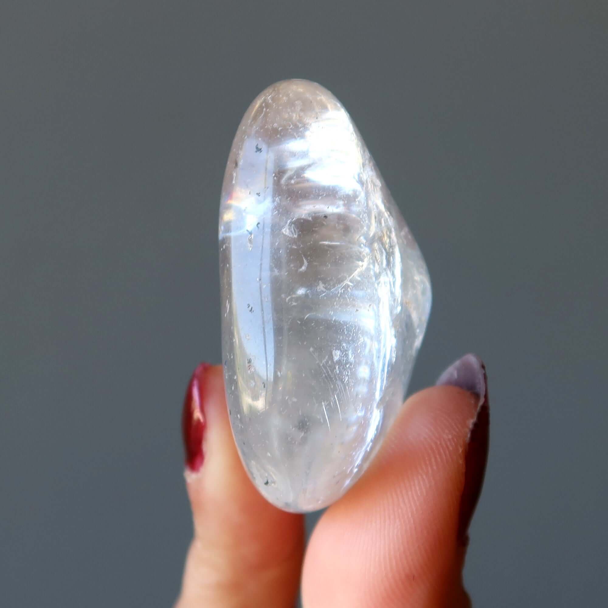 Clear Quartz Tumbled Stone I Do Everything Crystal