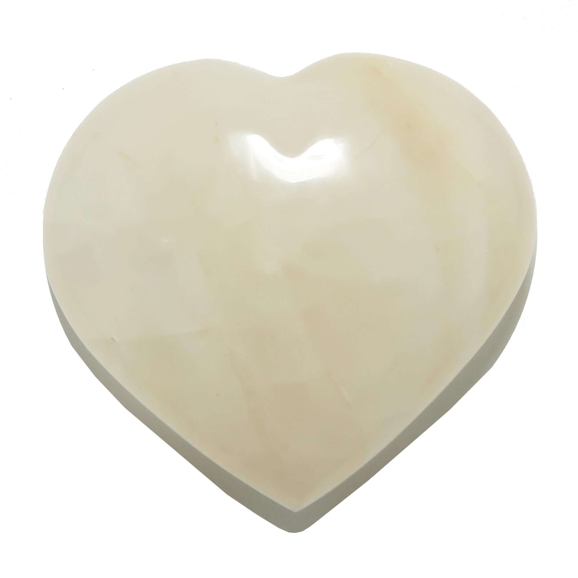 Cloud Quartz Heart Crystal Floating in Pure Love