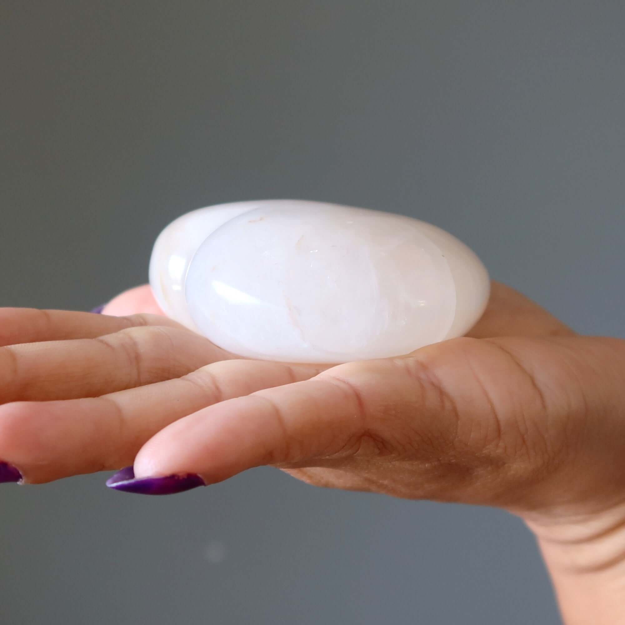 Cloud Quartz Heart Crystal Floating in Pure Love